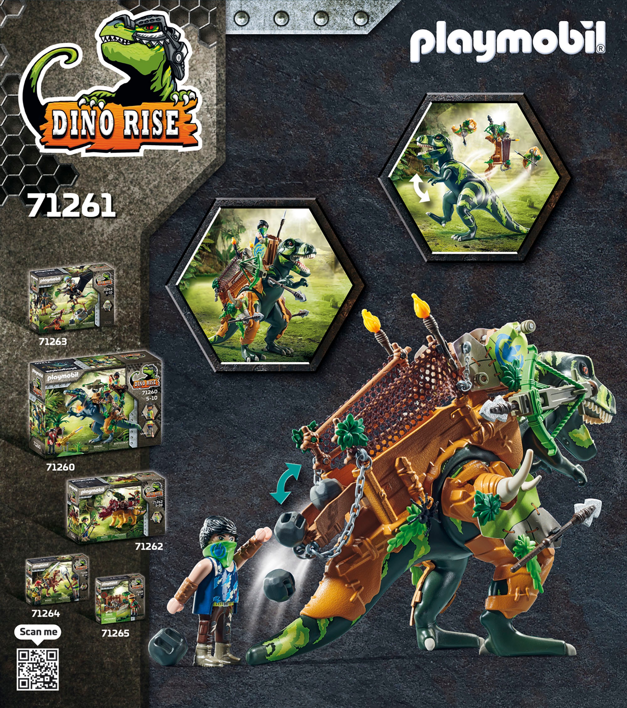 Playmobil® Konstruktions-Spielset »T-Rex (71261), Dino Rise«, (83 St.), Made in Europe