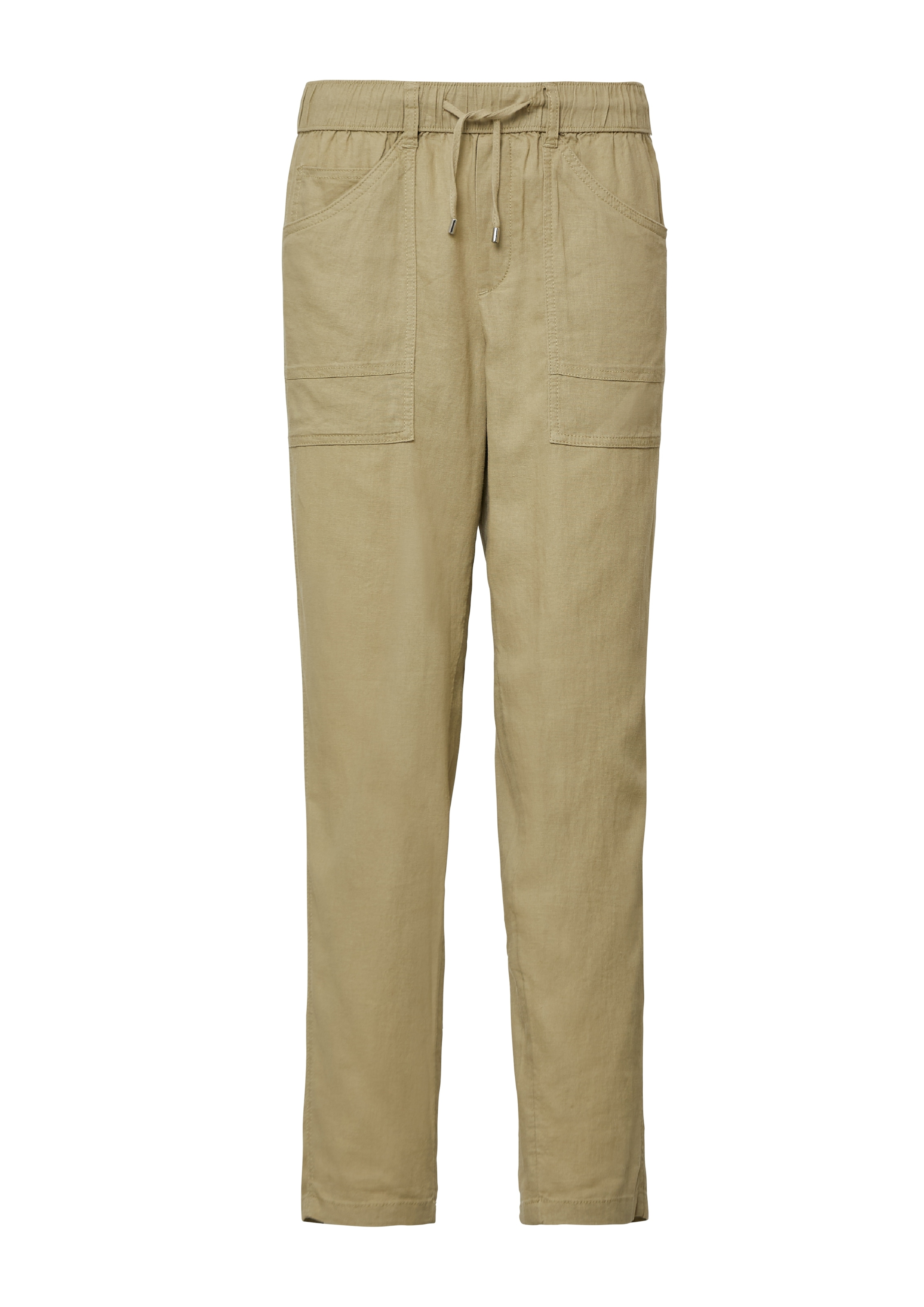 s.Oliver Stoffhose, aus Leinenmix und mit Kordelzug
