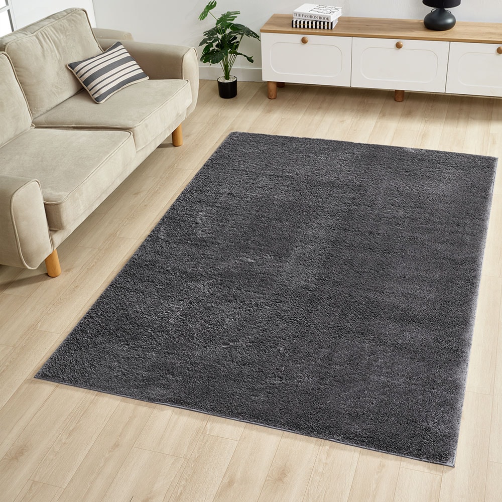 OTTO home Teppich »Lilari Shaggy Premium, weich, modern« rechteckig 30 mm Höhe Uni-Farben, kuschelig, & weich, Wohnzimmer, Schlafzimmer, Esszimmer
