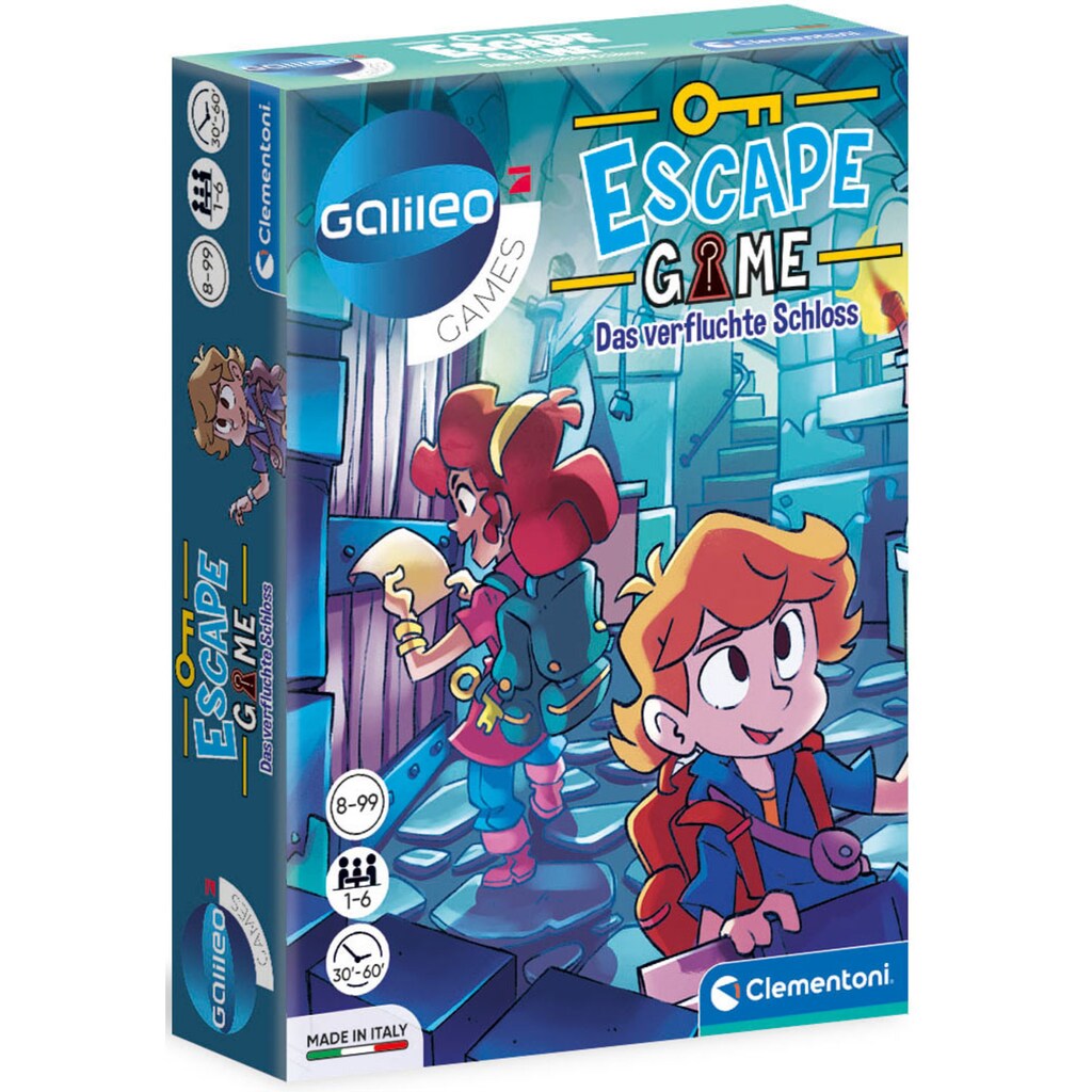 Clementoni® Spiel »Galileo, Escape Game Das verfluchte Schloss«
