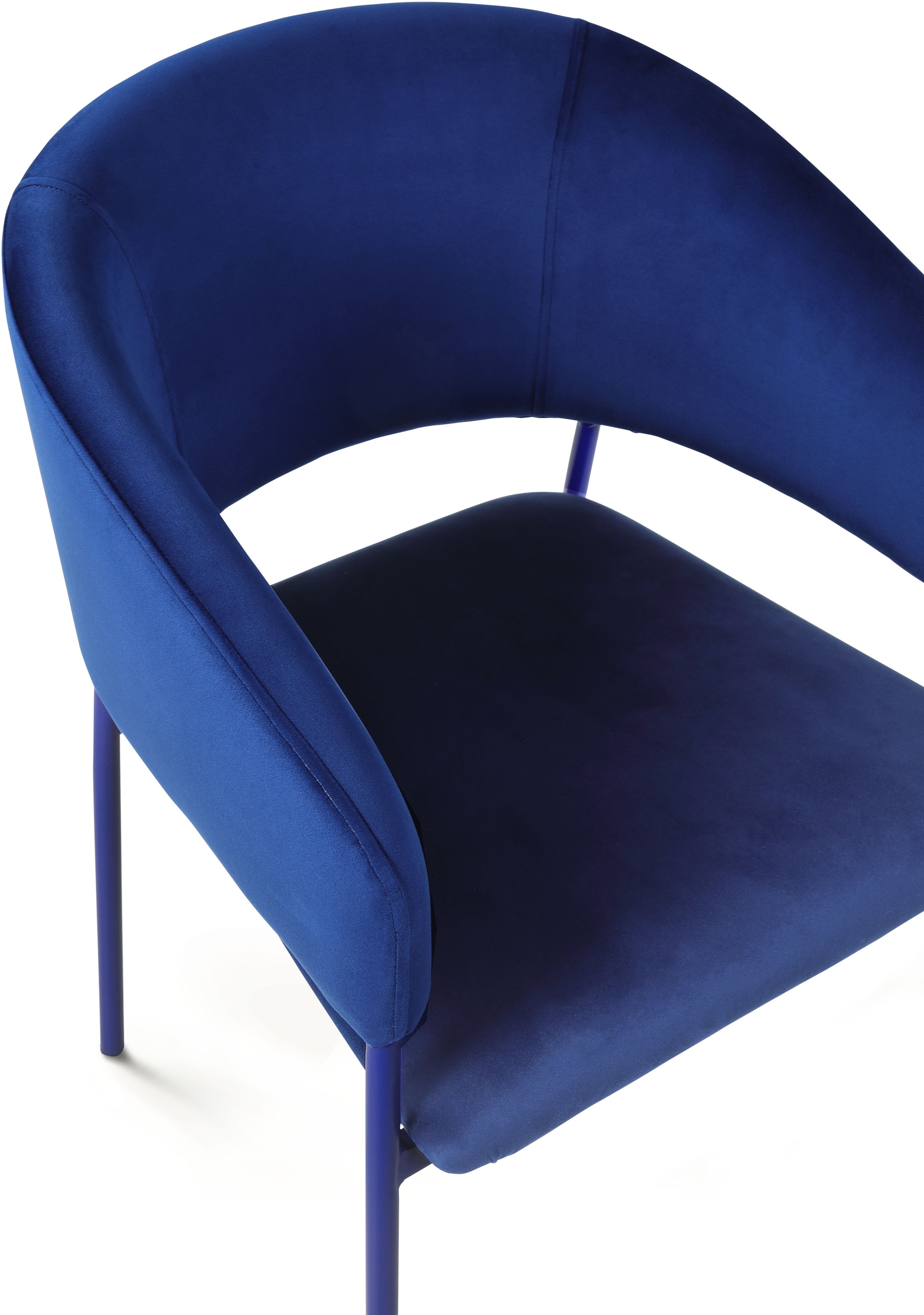 TOM TAILOR HOME Armlehnstuhl »EMBRACE ARMCHAIR«, (Set), 2 St., Samt, Esszimmerstuhl, mit Armlehnen, 4-Fußgestell, Rückenausschnitt