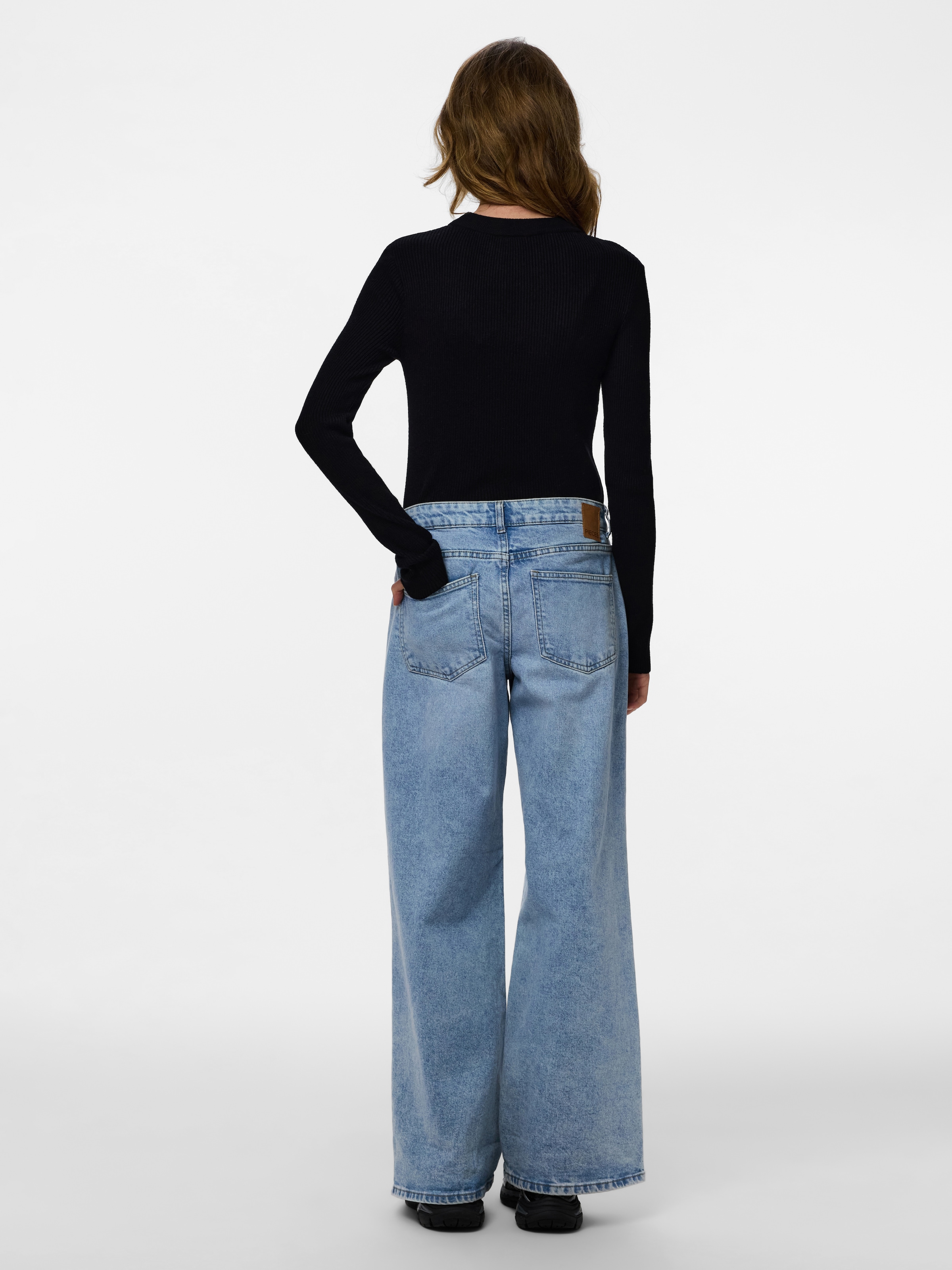 pieces Rundhalspullover »PCMIRA NEW LS O-NECK KNIT NOOS BC«