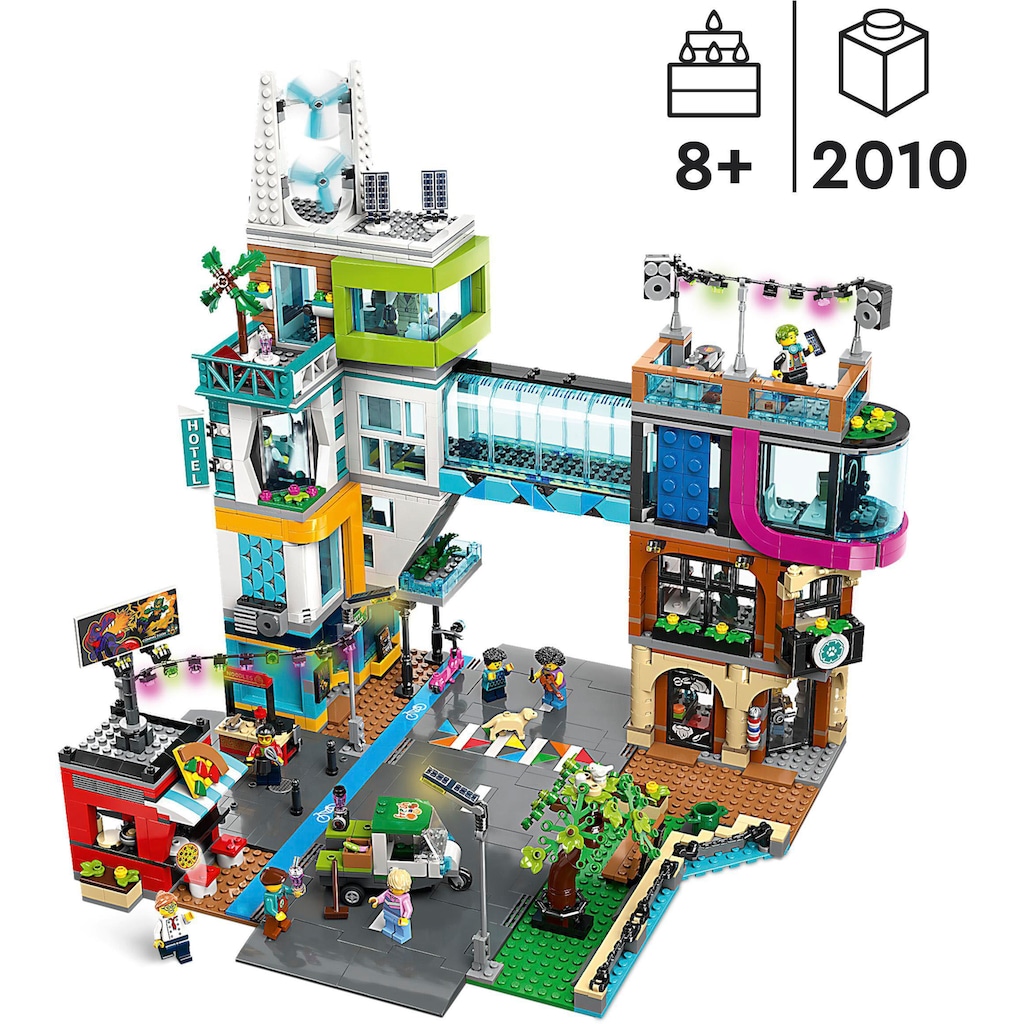 LEGO® Konstruktionsspielsteine »Stadtzentrum (60380), LEGO® City«, (2010 St.)