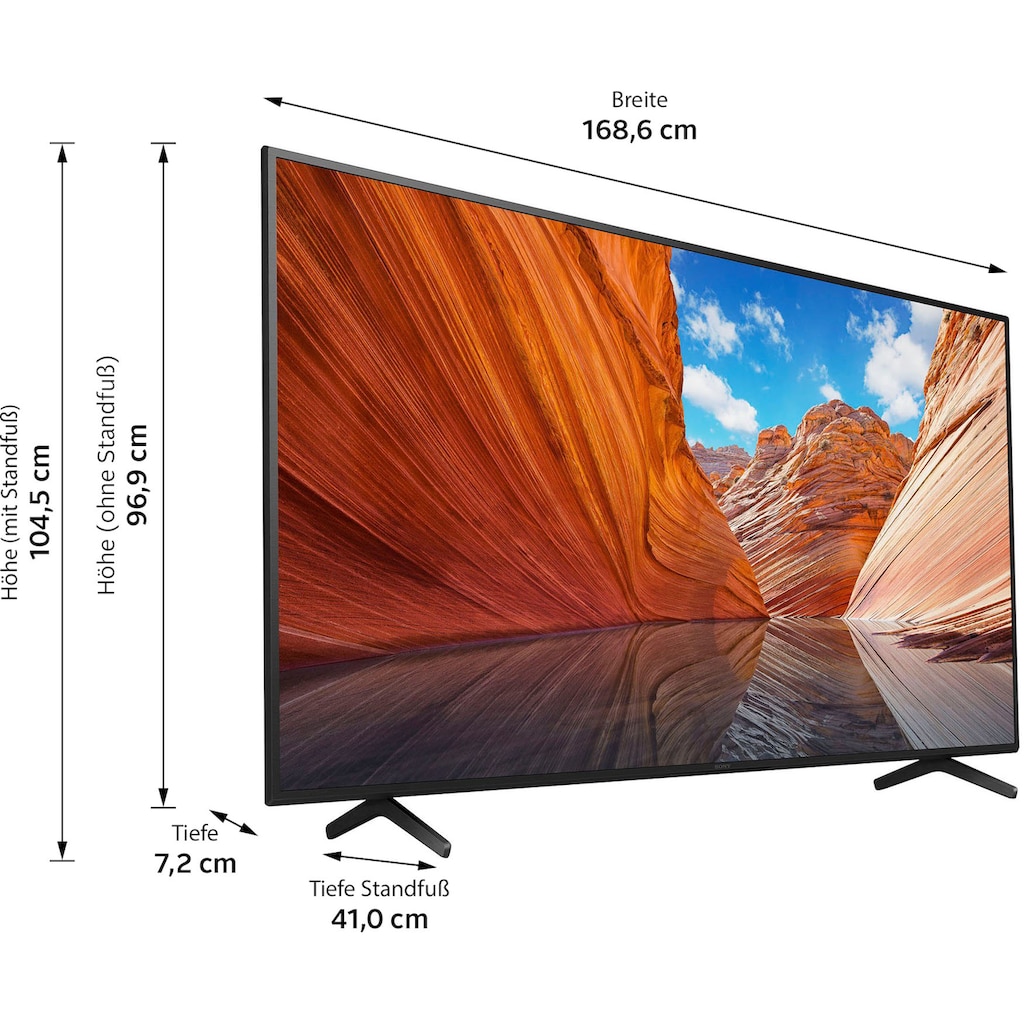Sony LCD-LED Fernseher »KD-75X81J«, 189 cm/75 Zoll, 4K Ultra HD, Smart-TV