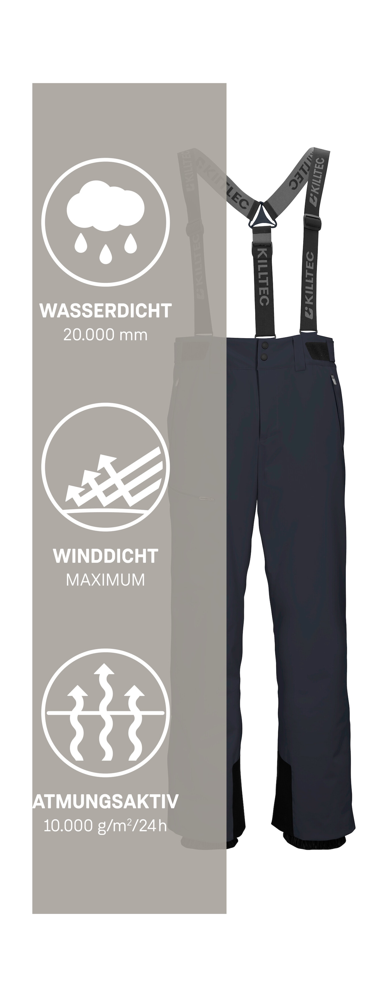 Killtec Skihose »KSW 82 MN SKI PNTS«  Wind- und wasserdichte Skihose mit 4-Wege-Stretch und Kantenschutz