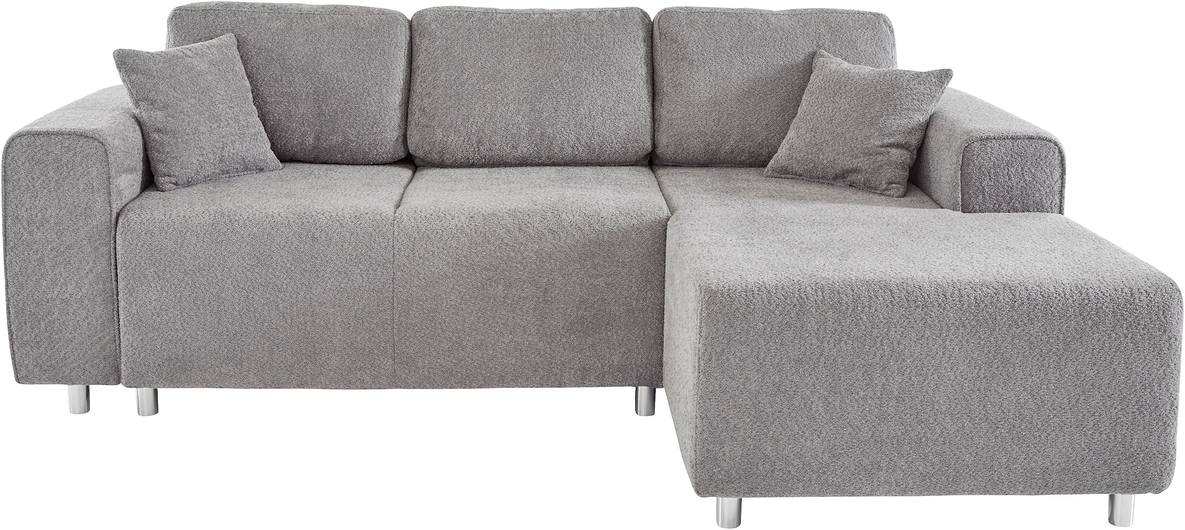 Guido Maria Kretschmer Home&Living Ecksofa »Györ«, L-Form, wahlweise mit Bettfunktion und Bettkasten incl. 2 Zierkissen