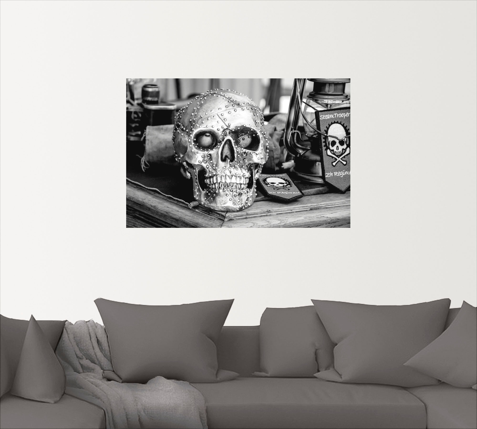 Artland Wandbild »Totenkopf«, klassische Fantasie, (1 St.), als Leinwandbild, Poster, Wandaufkleber in verschied. Größen