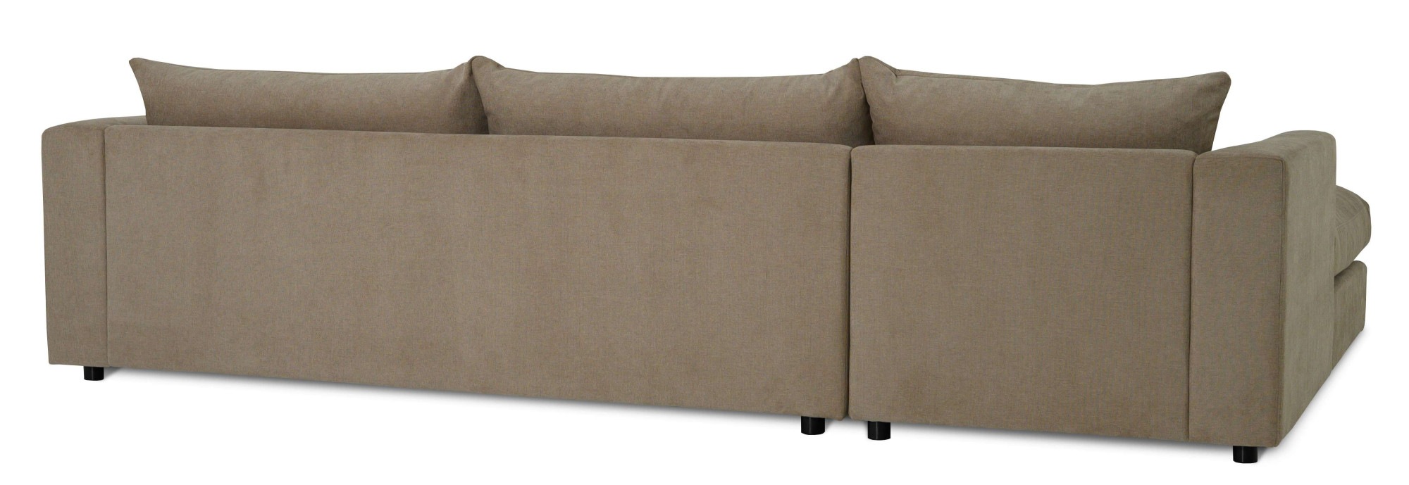 LeGer Home by Lena Gercke Ecksofa »Avelina«, (2 St.), Breite 297 cm, in Cord- und Chenille- Stoff, Rückenkissen mit Federn