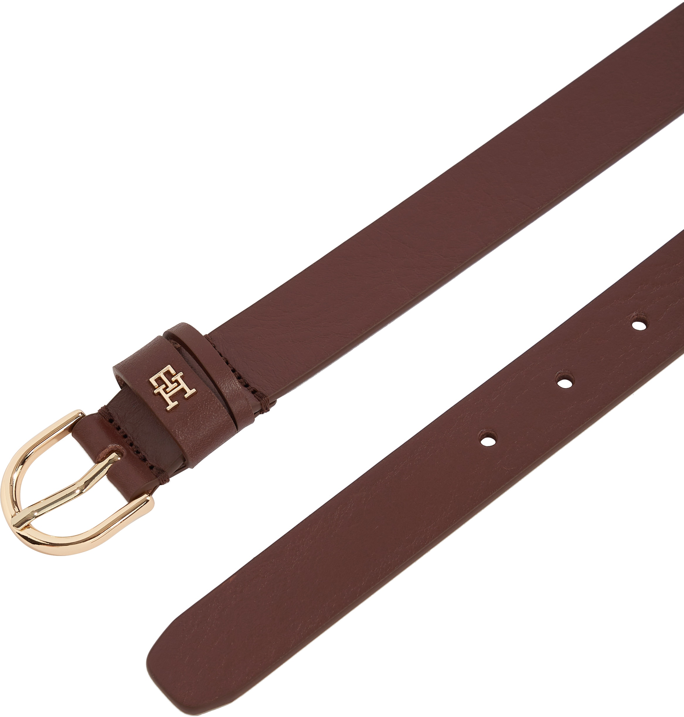 Tommy Hilfiger Ledergürtel »ESSENTIAL EFFORTLESS 2.5«, Logoemblem, weiche Haptik, ovale Einfachdornschließe