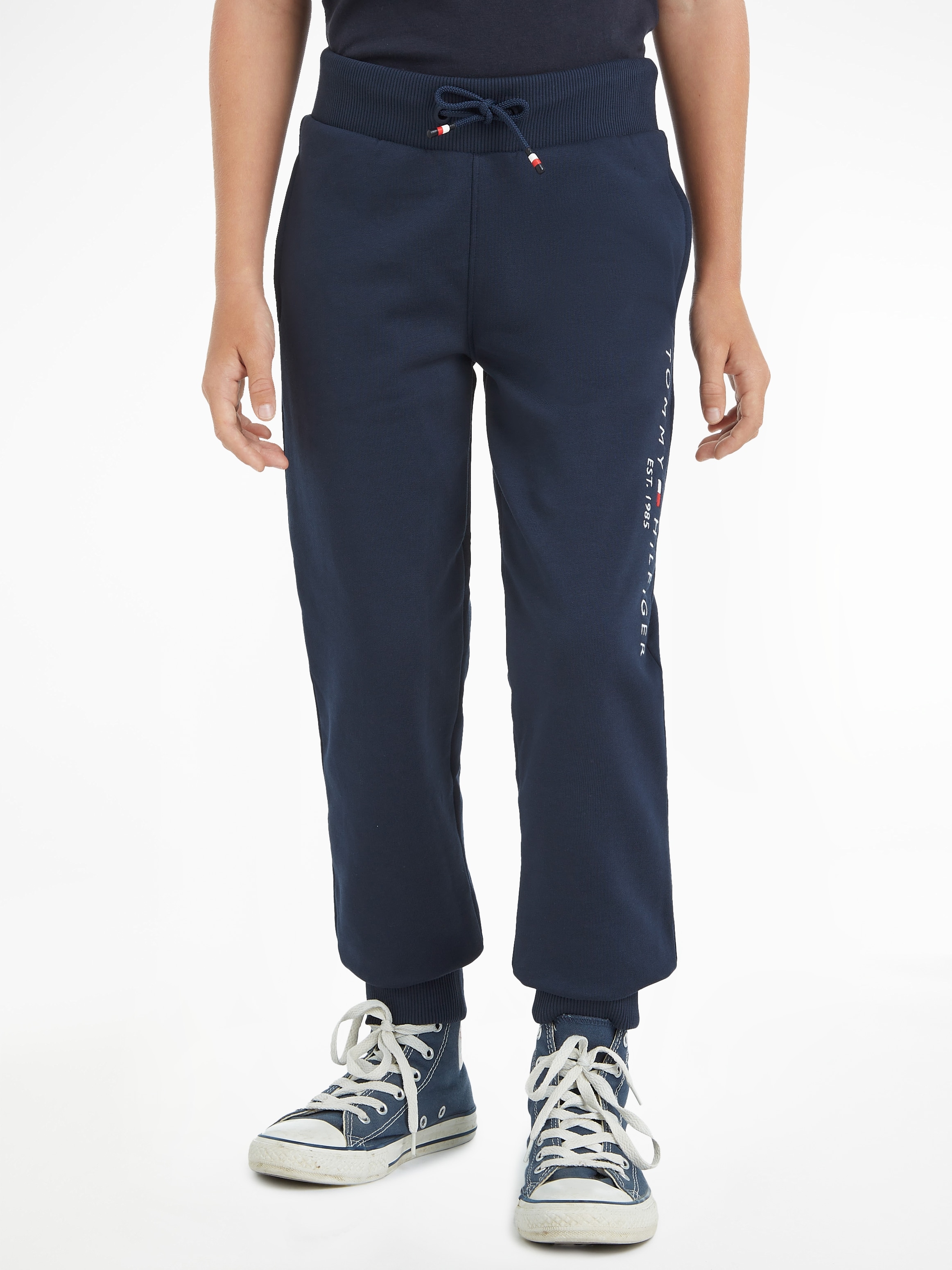 Tommy Hilfiger Jogginghose, mit Tommy Hilfiger Logo-Schriftzug auf dem Bein