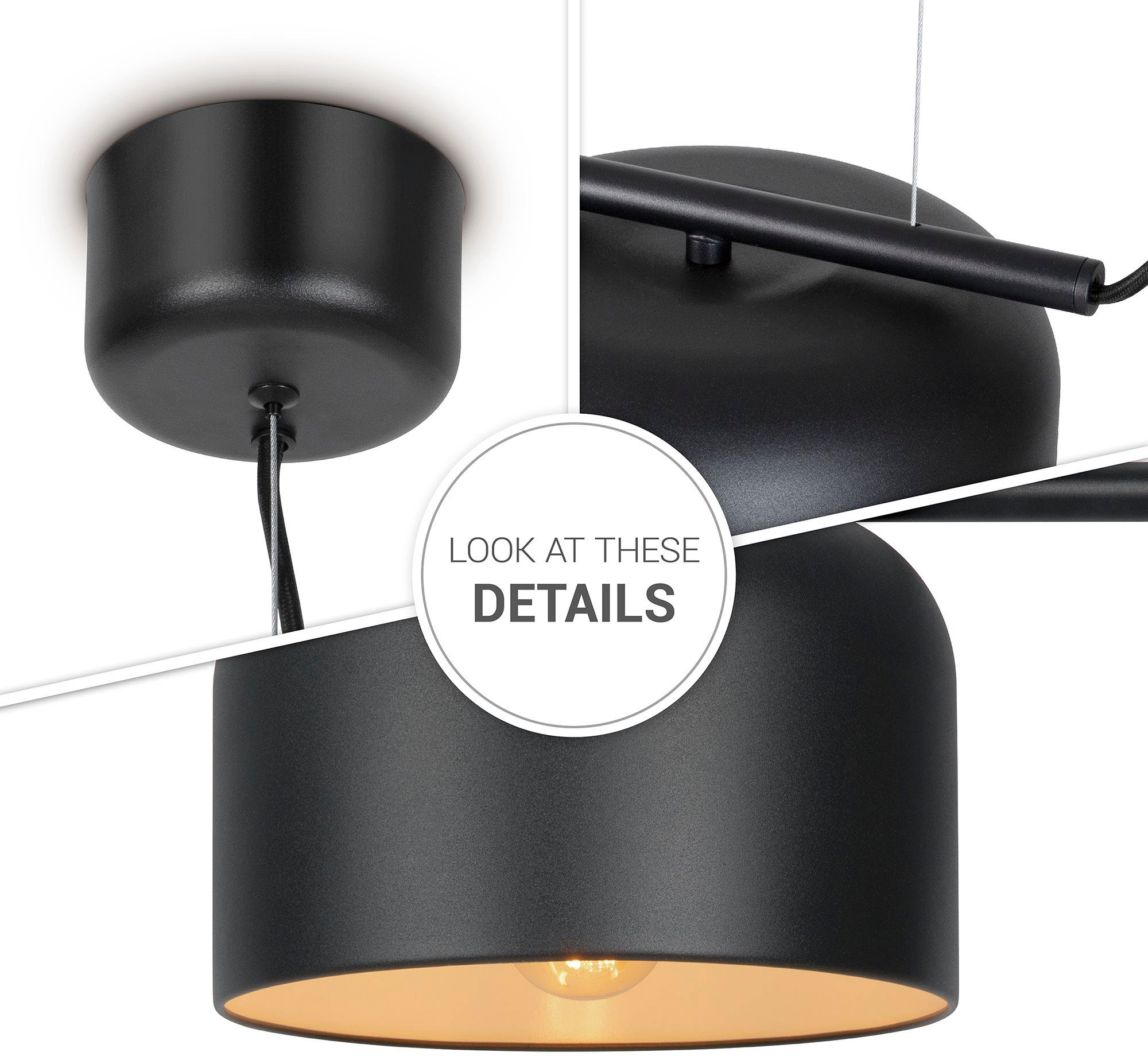 Paco Home Pendelleuchte »BOWL« E27