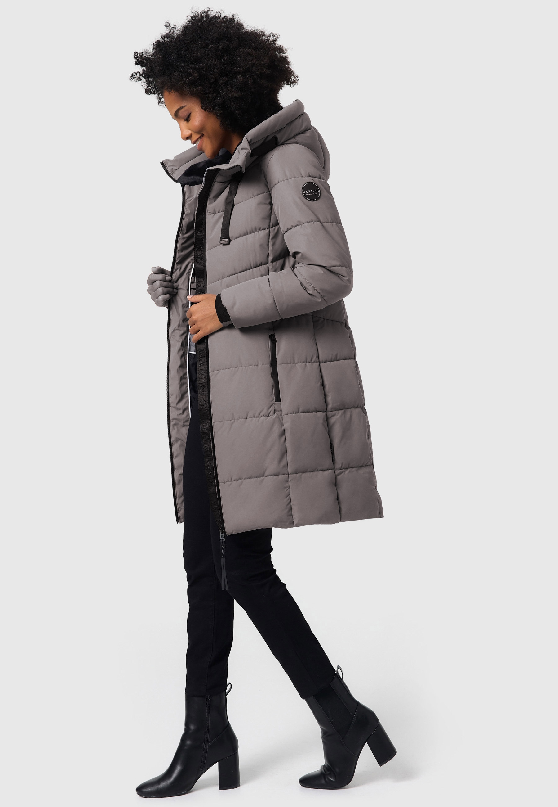 Marikoo Winterjacke »Marikoo Natsukoo Damen Winter Steppjacke lang B978«