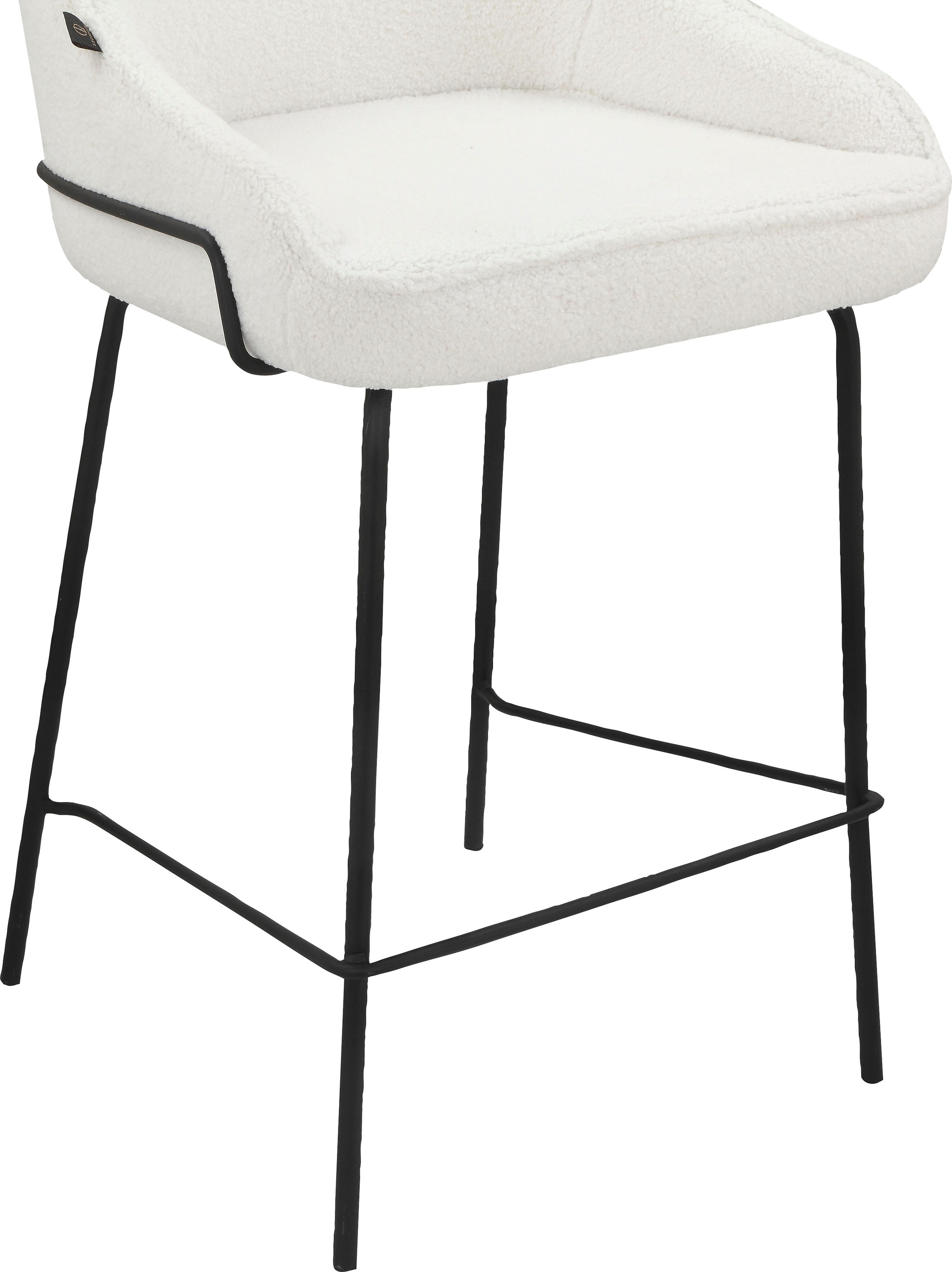 Leonique 4-Fußstuhl »Puant«, 2 St., Struktur, mit Stoff aus Polyester/recyceltem Polyester, Sitzhöhe 65 cm