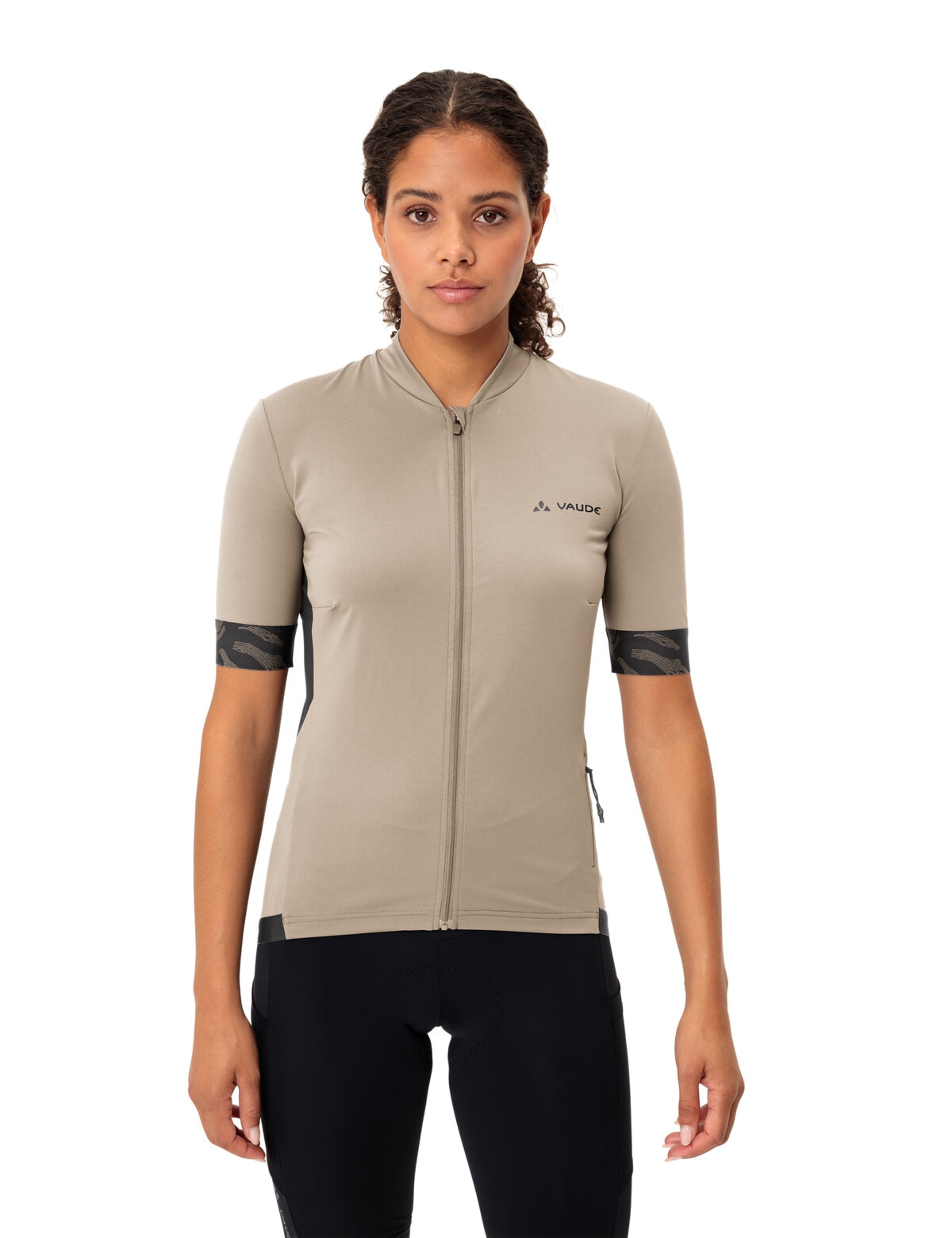 VAUDE Radtrikot »Wo Kuro FZ Tricot II« Kurzarm, atmungsaktiv, schnell trocknend, mit Rundhalsausschnitt