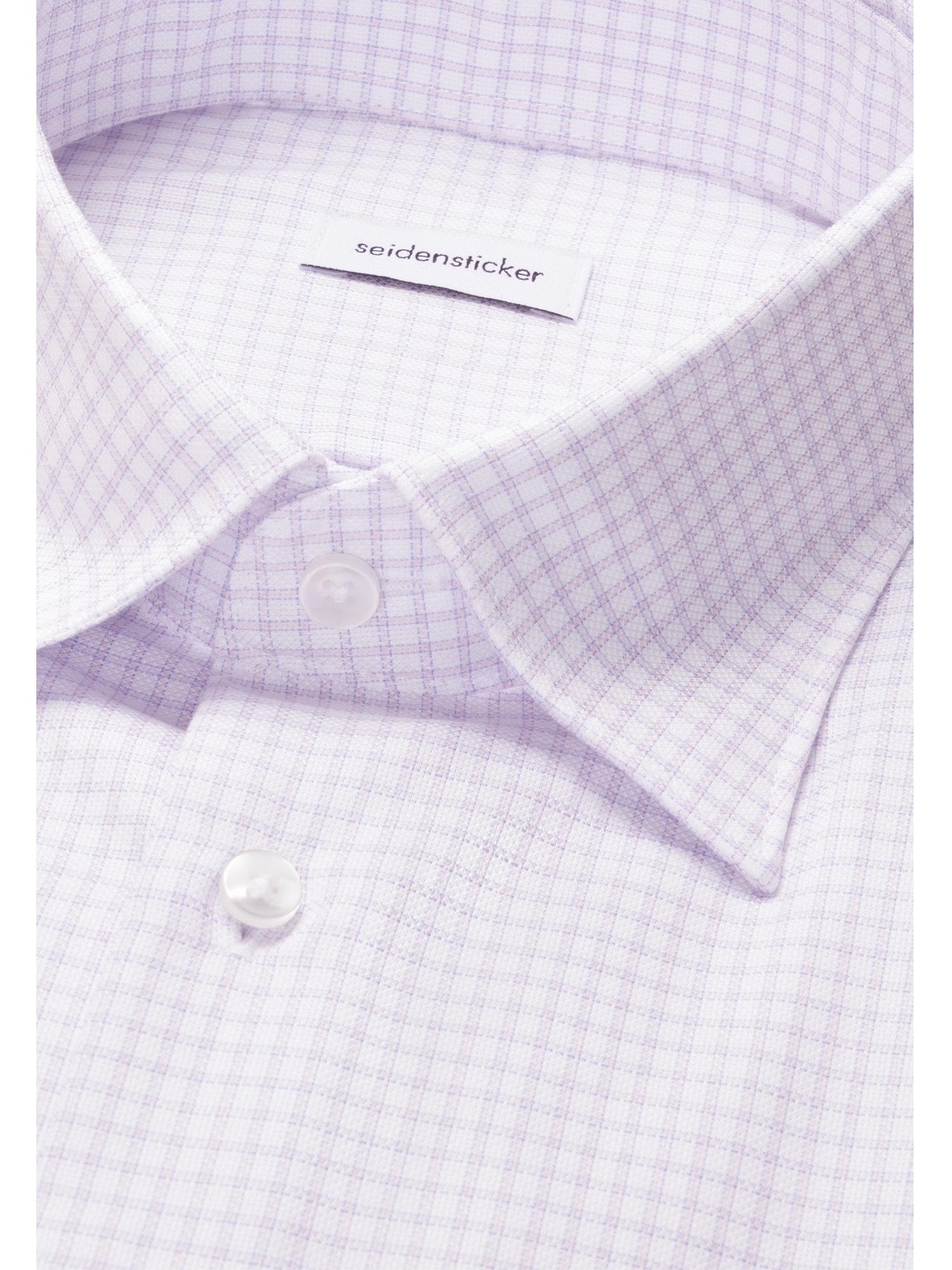 seidensticker Businesshemd »Schwarze Rose« Shaped 1/2 Covered-Button-Down-Kragen Karo