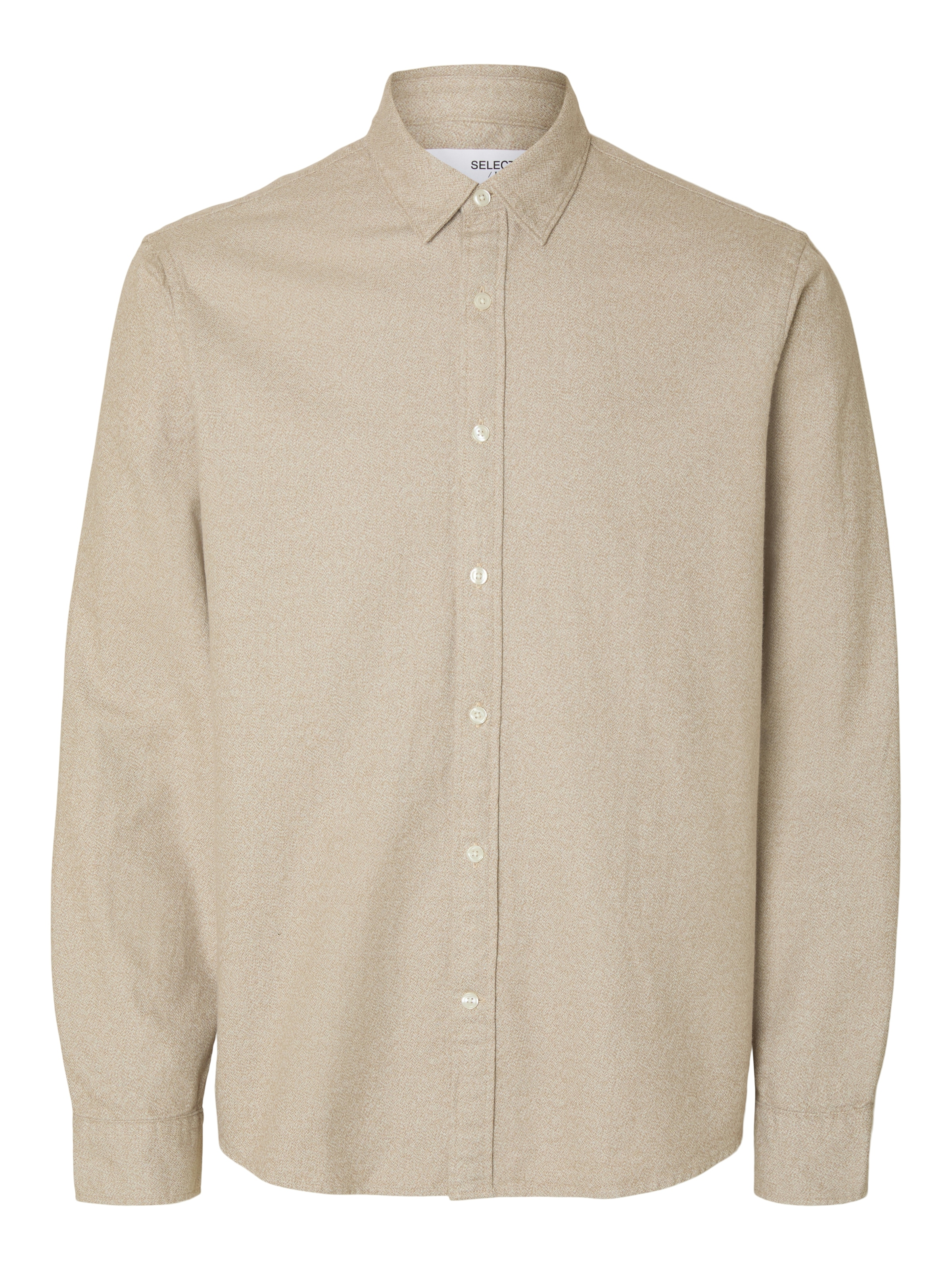 SELECTED HOMME Langarmhemd »SLHREGNOAH BRUSHED TWIST SHIRT LS NOOS«