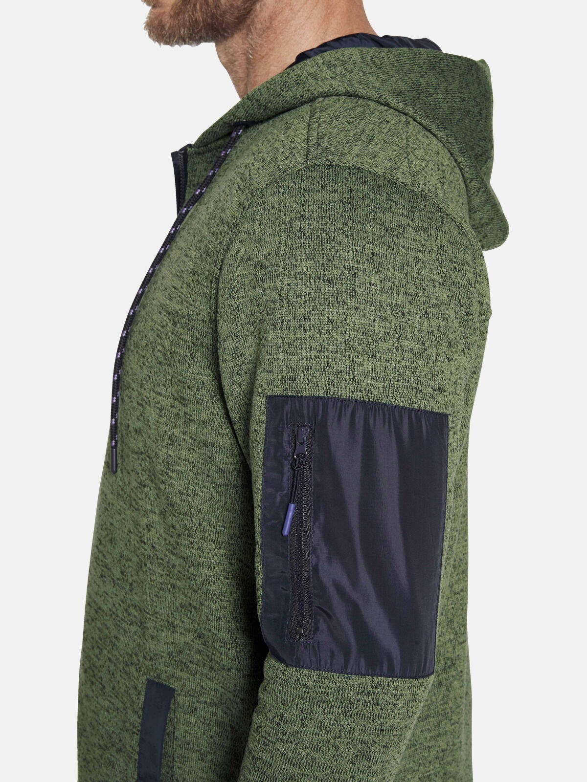 Jan Vanderstorm Kapuzensweatjacke »Fleecejacke ASVA«