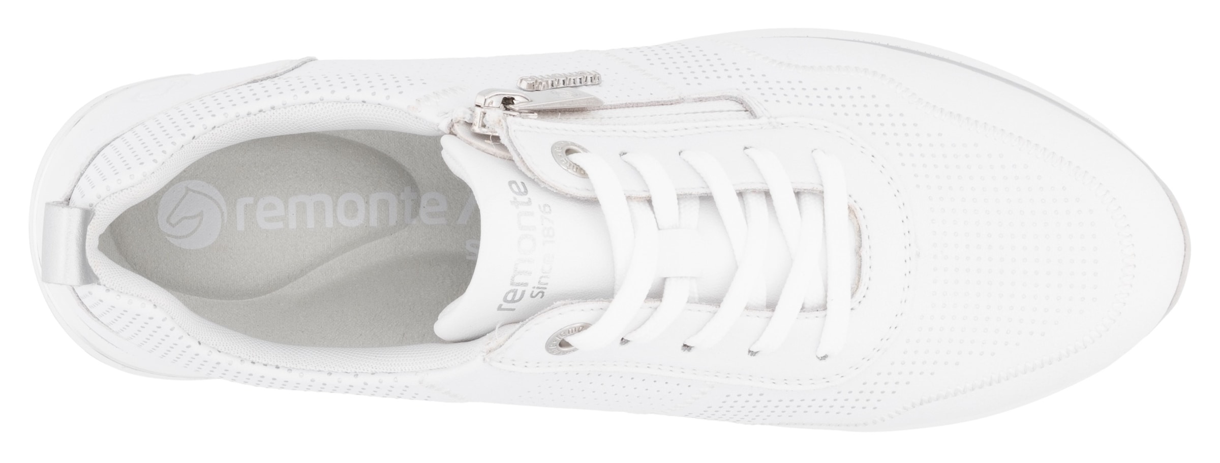 Remonte Keilsneaker, Freizeitschuh, Halbschuh, Schnürerschuh mit gepolstertem Schaftrand