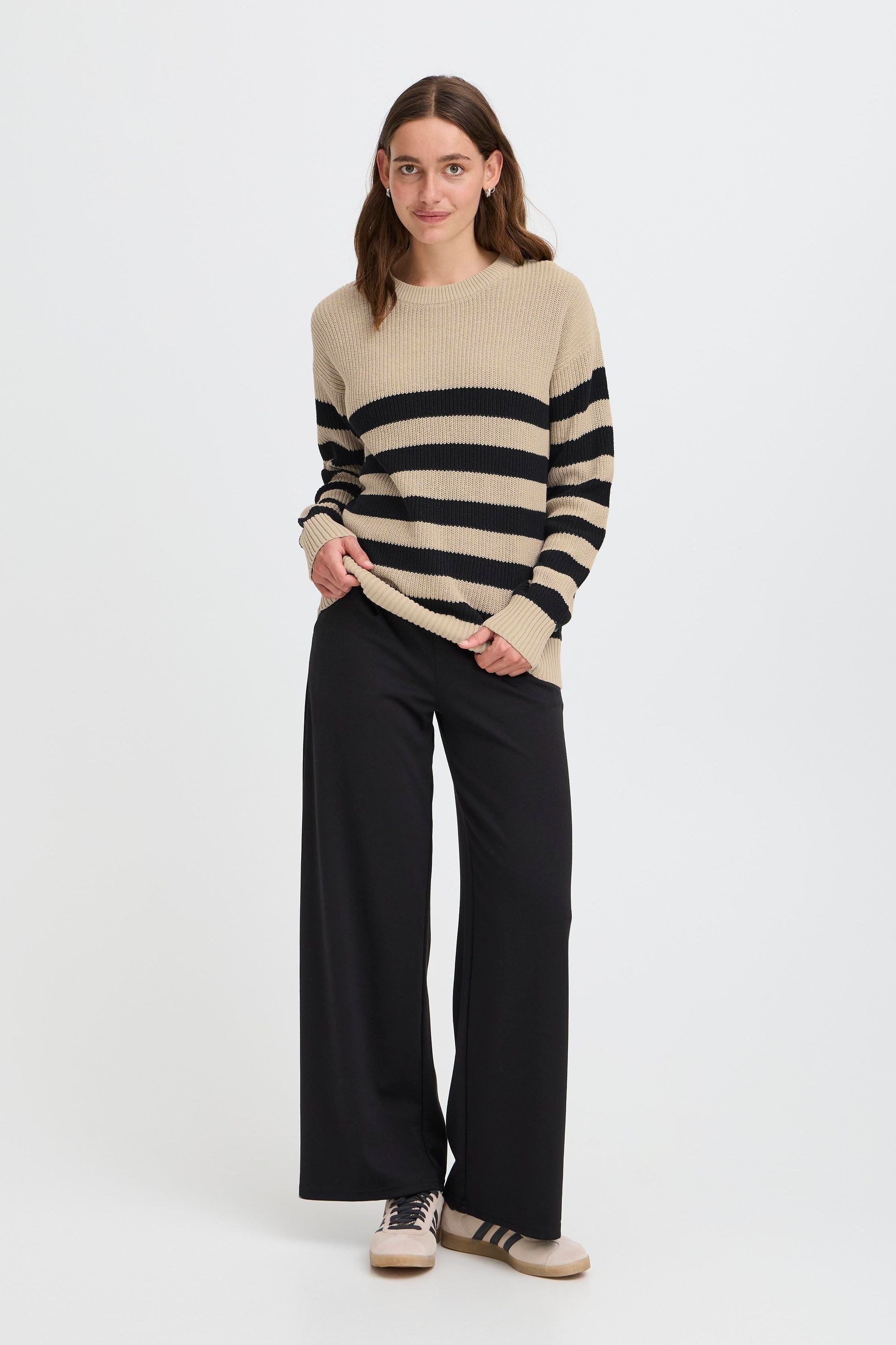 OXMO Strickfleece-Pullover »Strickpullover OXKAVINA«