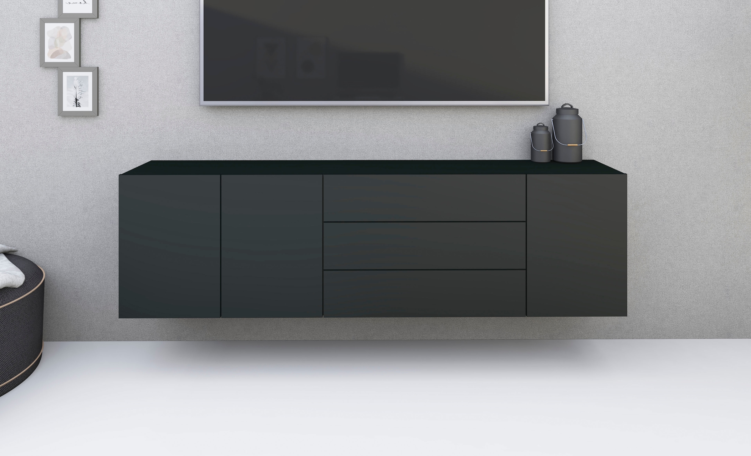 borchardt Möbel Sideboard »Sophia«, Breite 190 cm, hängend und stehend montierbar