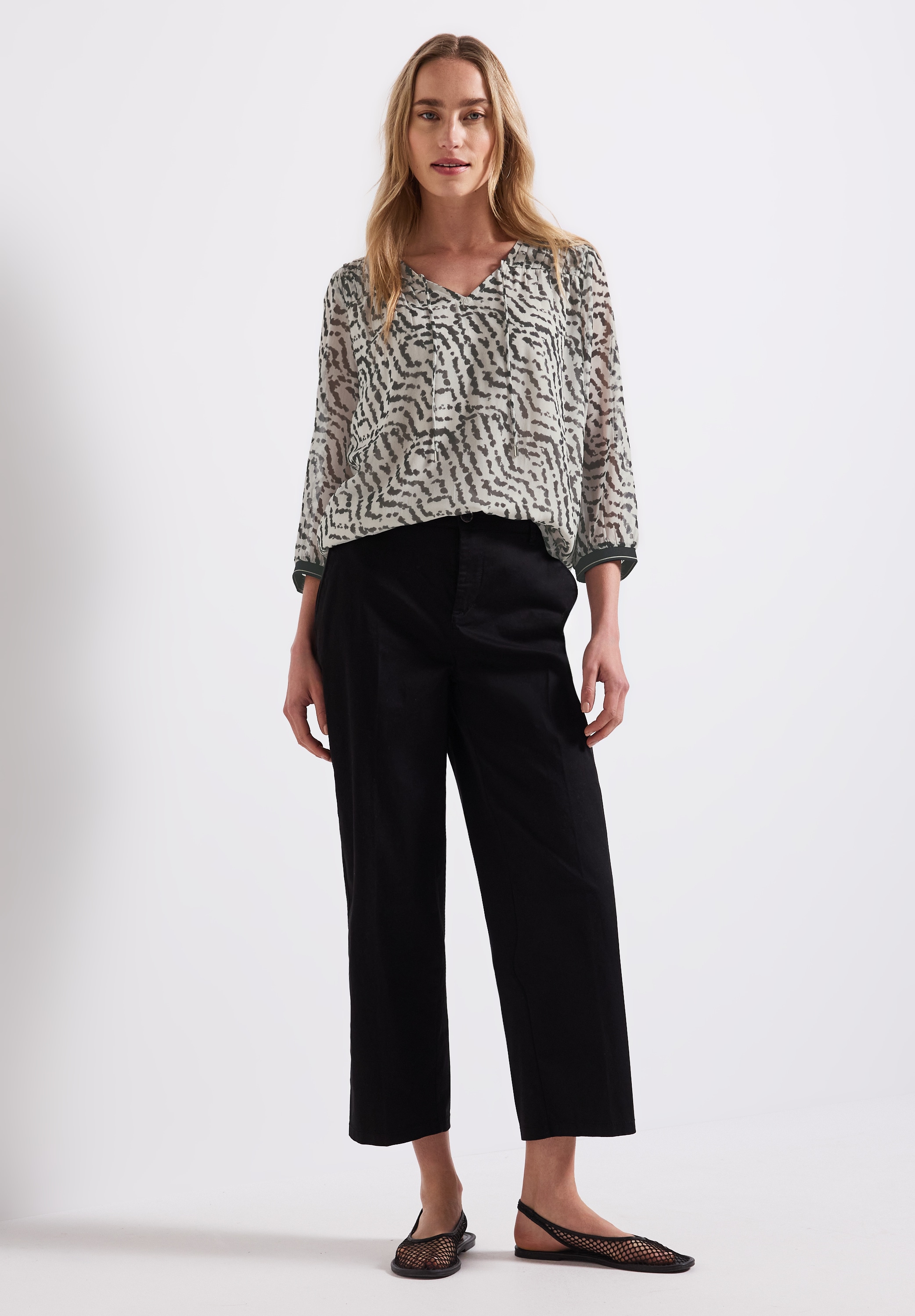STREET ONE Chiffonbluse, mit All-Over Print