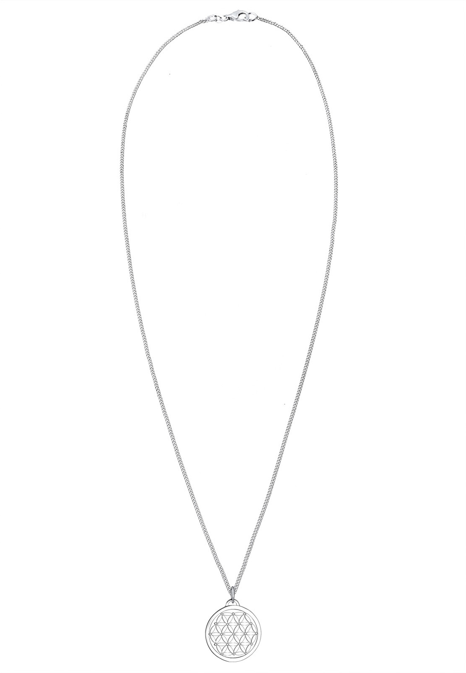 Elli Kette mit Anhänger »Halskette Anhänger Blume des Lebens 925 Sterling Silber«