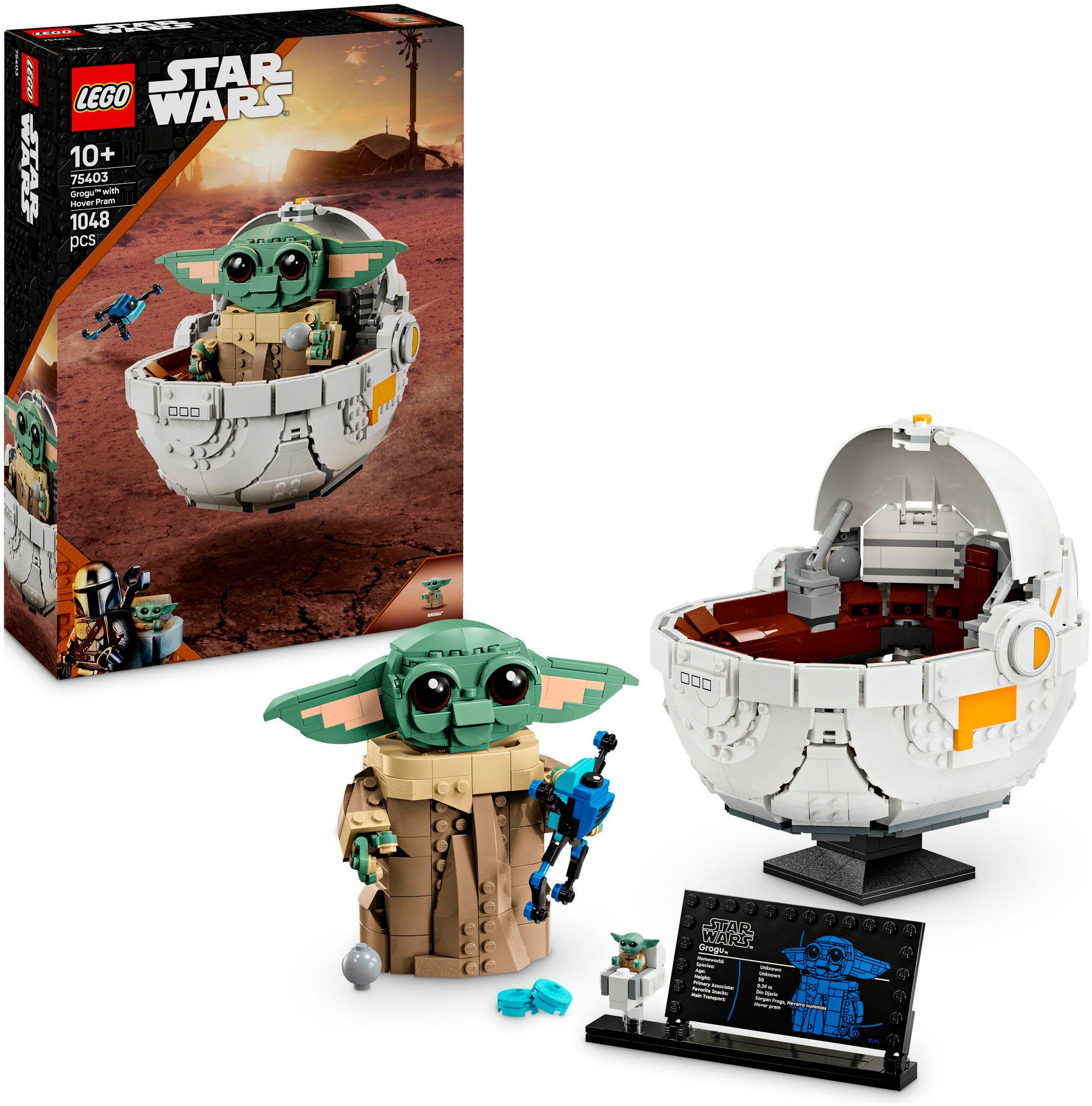 Konstruktionsspielsteine »Grogu™ in seiner Repulsorwiege (75403), LEGO Star Wars«,...