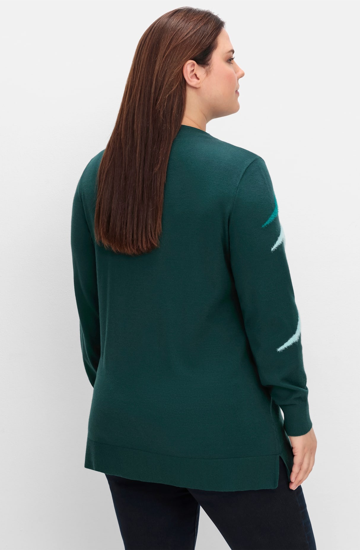 Sheego Stehkragenpullover »Stehkragenpullover«
