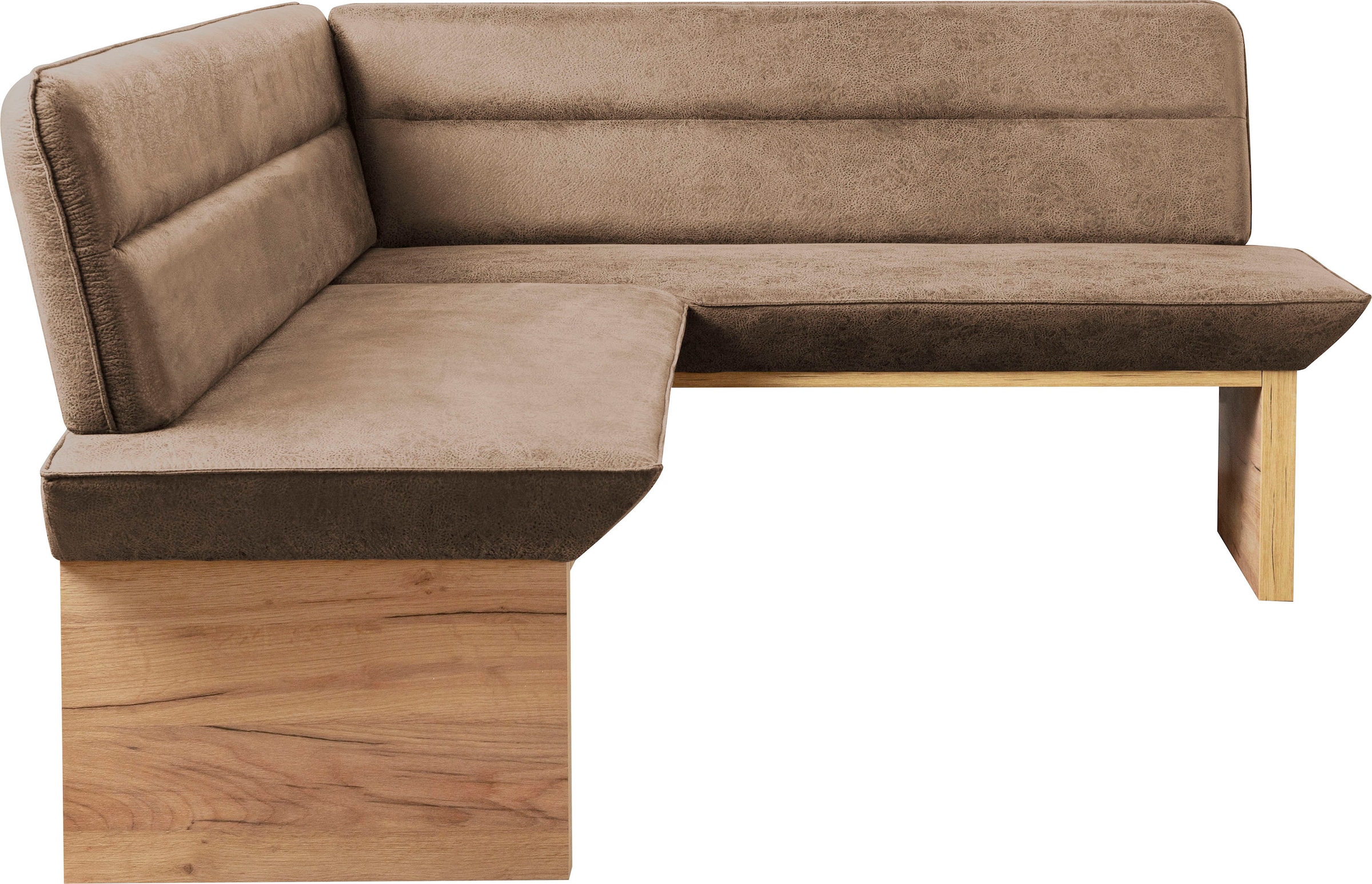 Home affaire Eckbankgruppe »Beluna + Cross Essecke Sitzgruppe Eckbank Küchenbank BESTSELLER« Set, Eckbank, 2 Stühle und Tisch, 4 Stk. tlg. Sitzgruppe Esszimmer Stühle Tisch und Bank bequem gepolstert