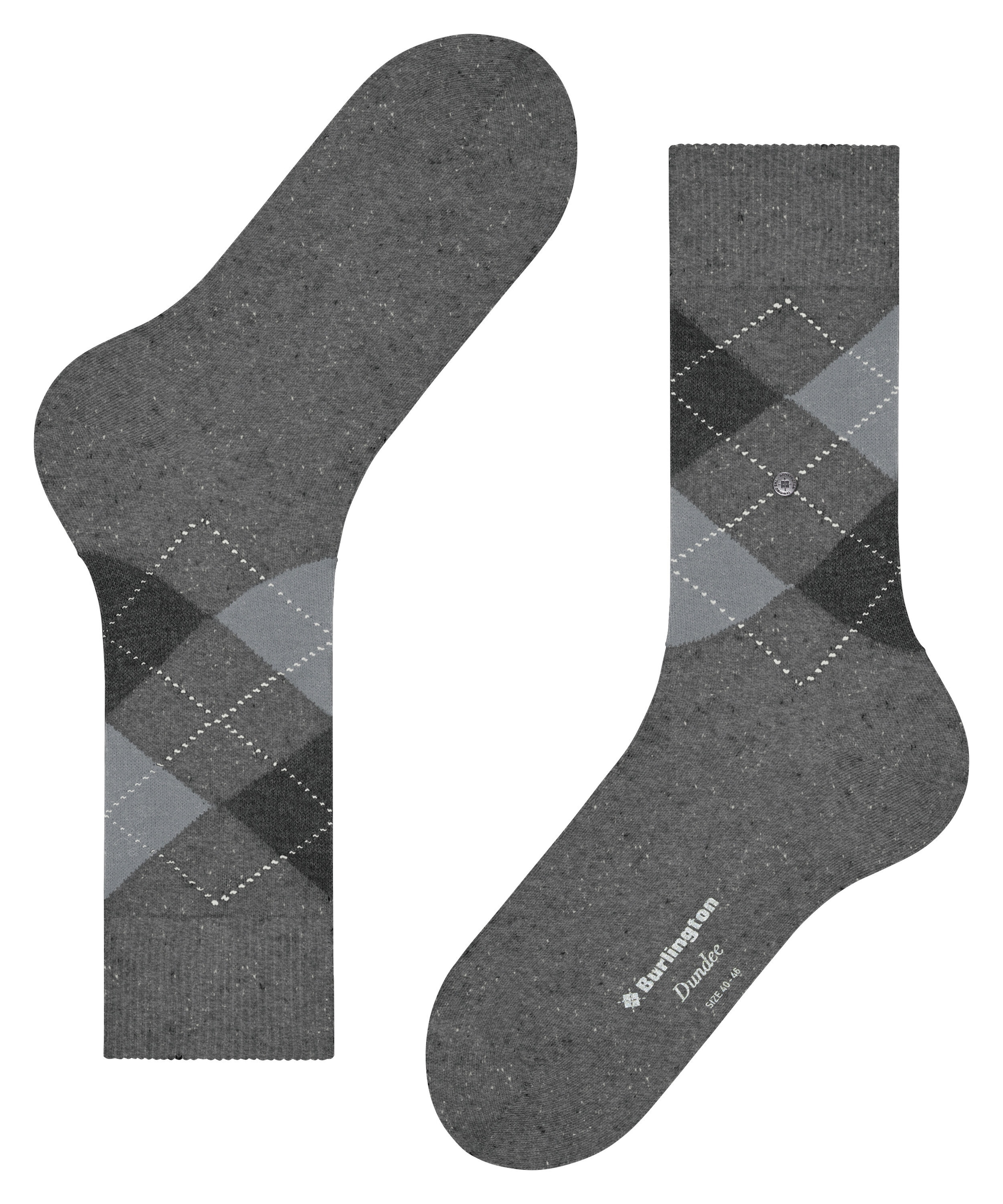 Burlington Socken »Dundee« Einheitsgröße 40-46, Argyle-Muster, Burlington-Clip