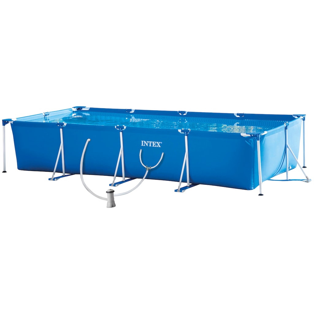 Intex Framepool »Rectangular Frame Pool«, (Set), BxLxH: 220x450x84 cm, mit Kartuschenfilteranlage