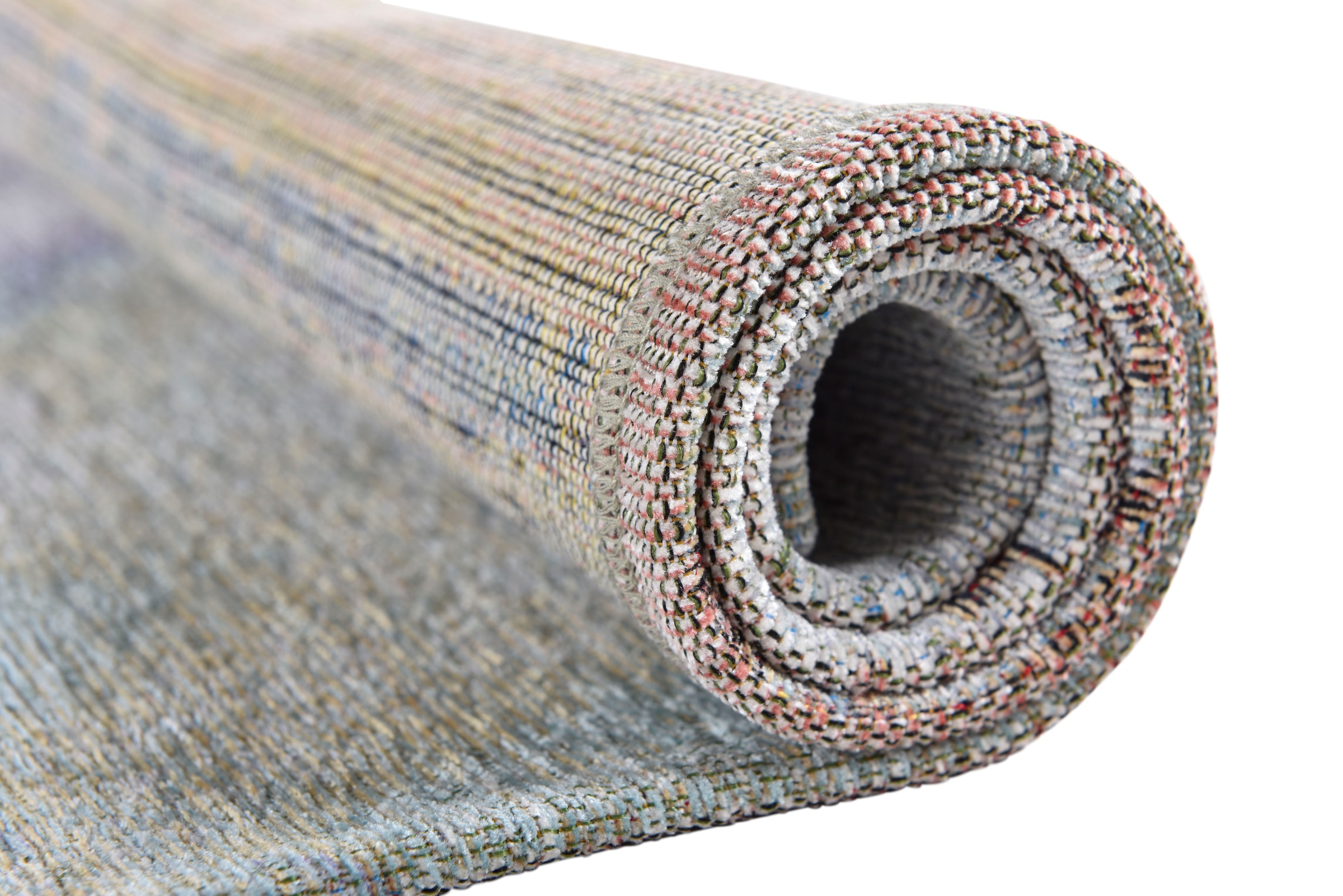 Gino Falcone Teppich »Cosima-106« rechteckig 3 mm Höhe flachgeweber Jaquard-Teppich, mit Chenillegarn, modernes Design