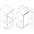 Amica Einbaukühlschrank »UVKSD 351 950«, UVKSD 351 950, 82 cm hoch, 50 cm breit, dekorfähig + unterbaufähig