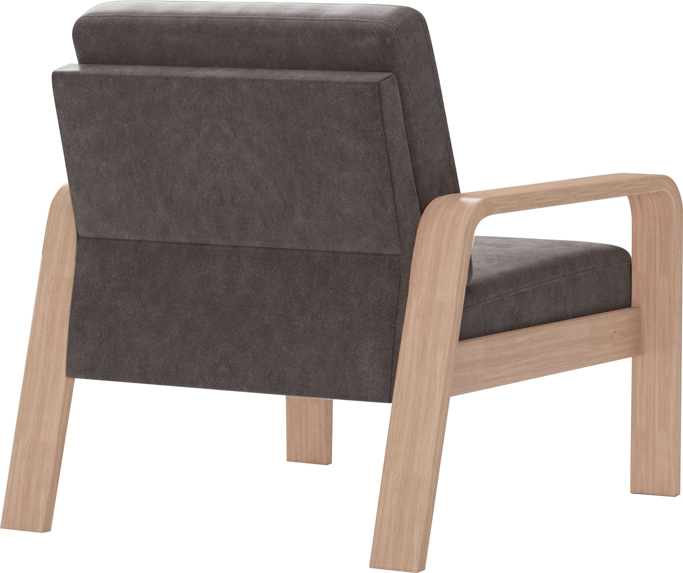 sit&more Sessel »Kolding« Armlehnen aus Buchenholz in natur, verschiedene Bezüge und Farben