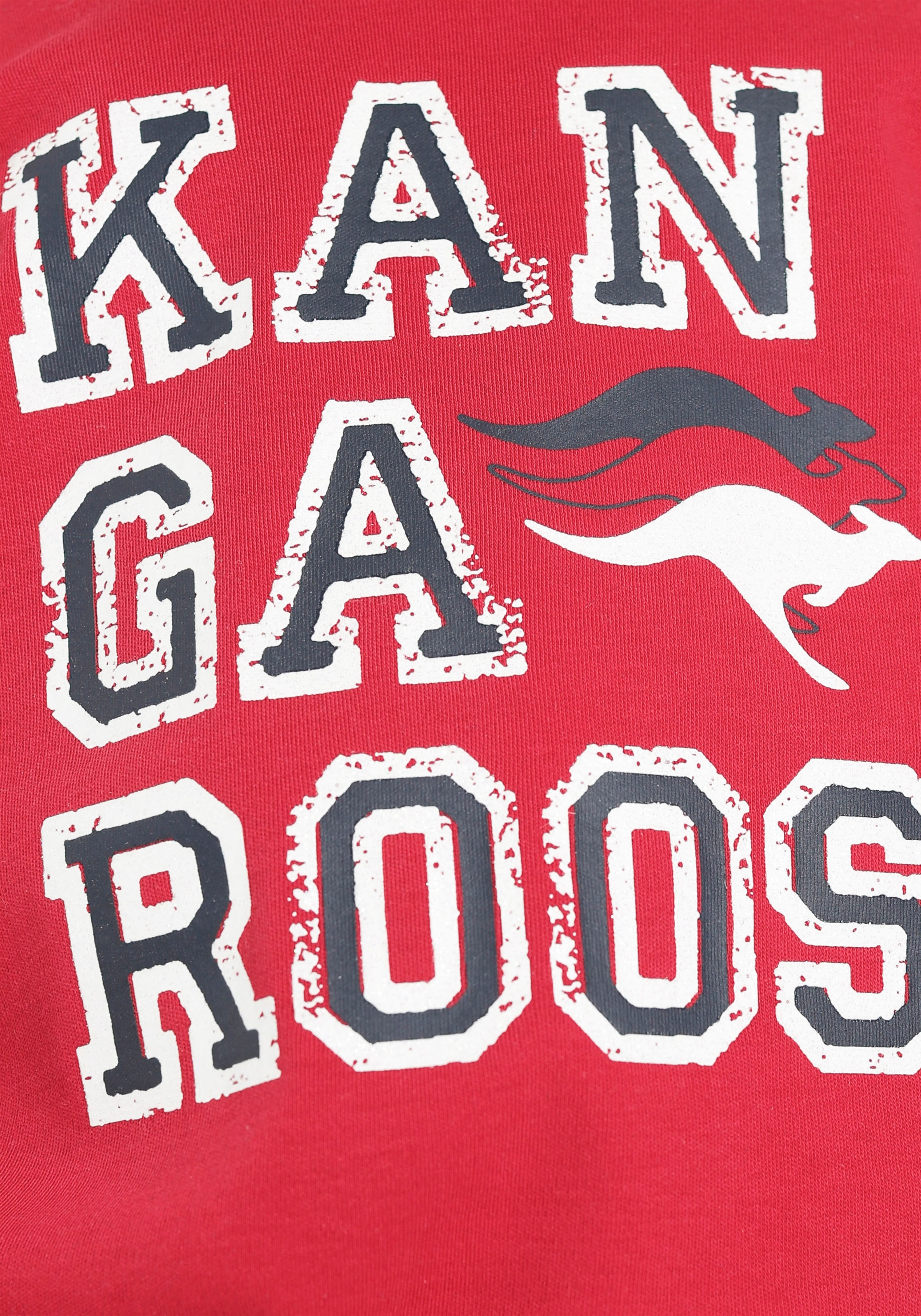 KangaROOS Sweatshirt »Glitter«, mit an ♕ den bei Ärmeln Rüschen