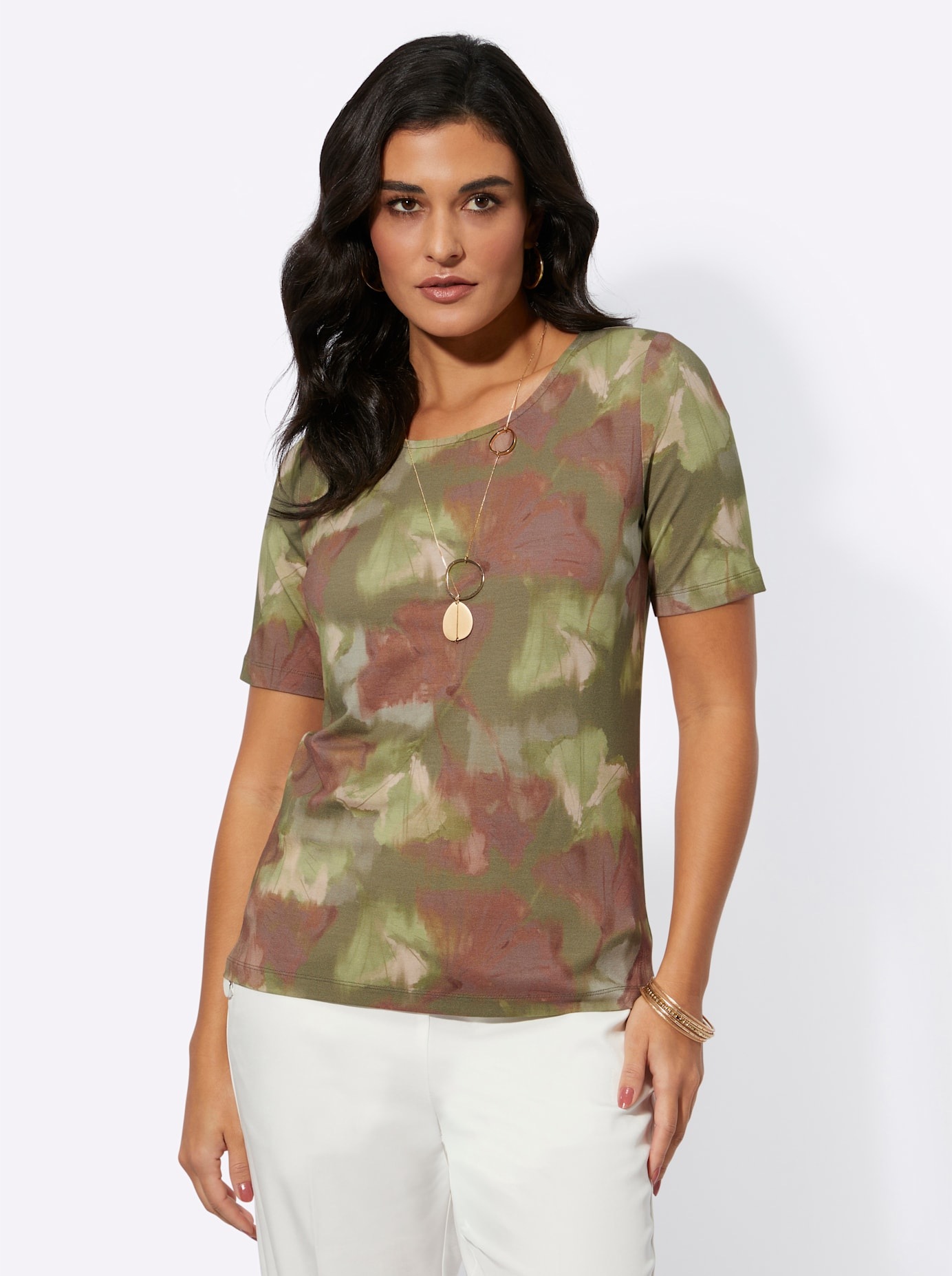 creation L Kurzarmshirt »Druck-Shirt«, (1 tlg.)