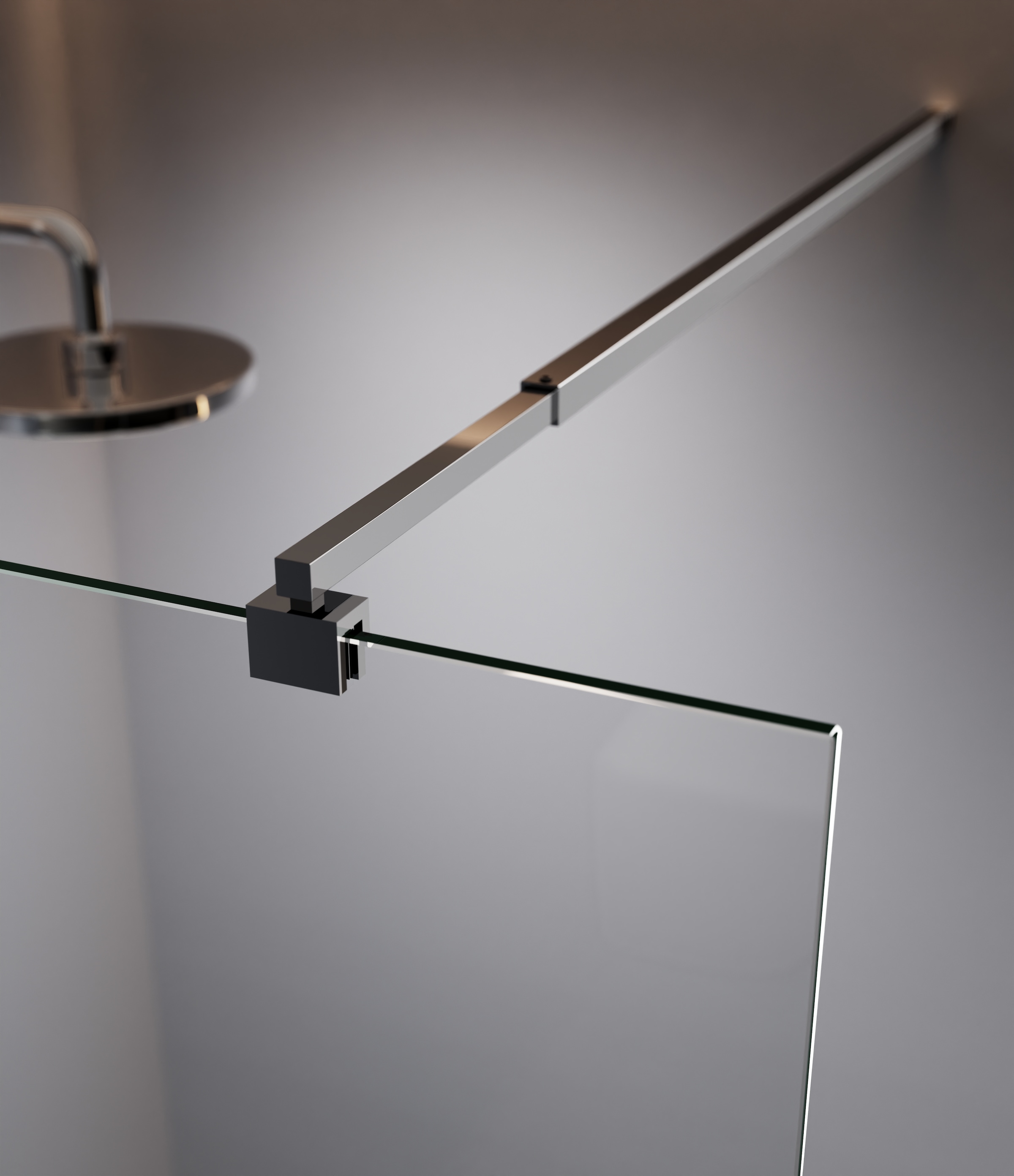 welltime Walk-in-Dusche »Nassau Single« 8mm Starke Scheibe mit Streifendekor