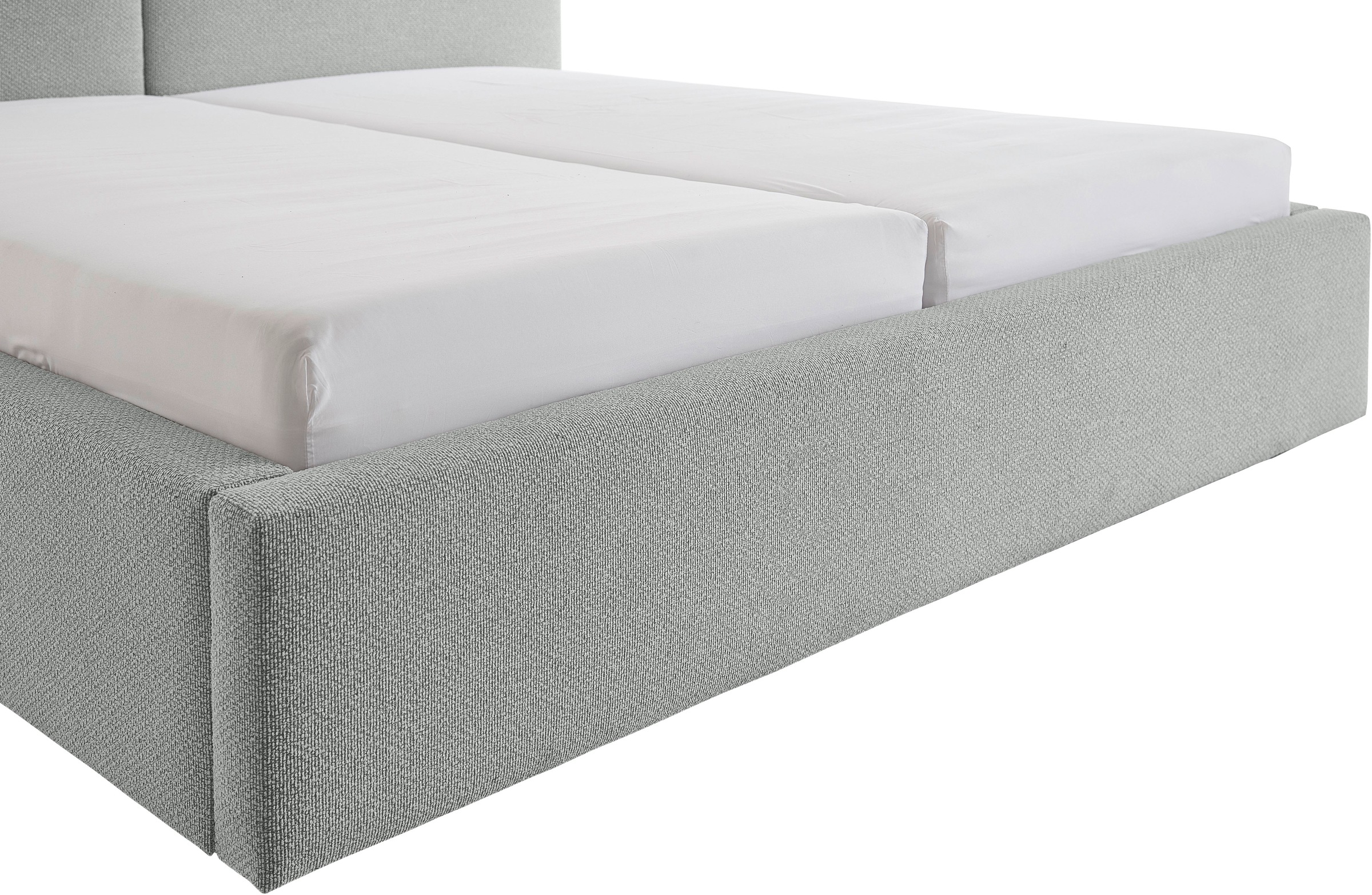 meise.möbel Polsterbett »Cube wahlweise mit Matratze und Bettkasten«, extra flaches Kopfteil, erhältlich in den Breiten 140cm, 160cm & 180cm