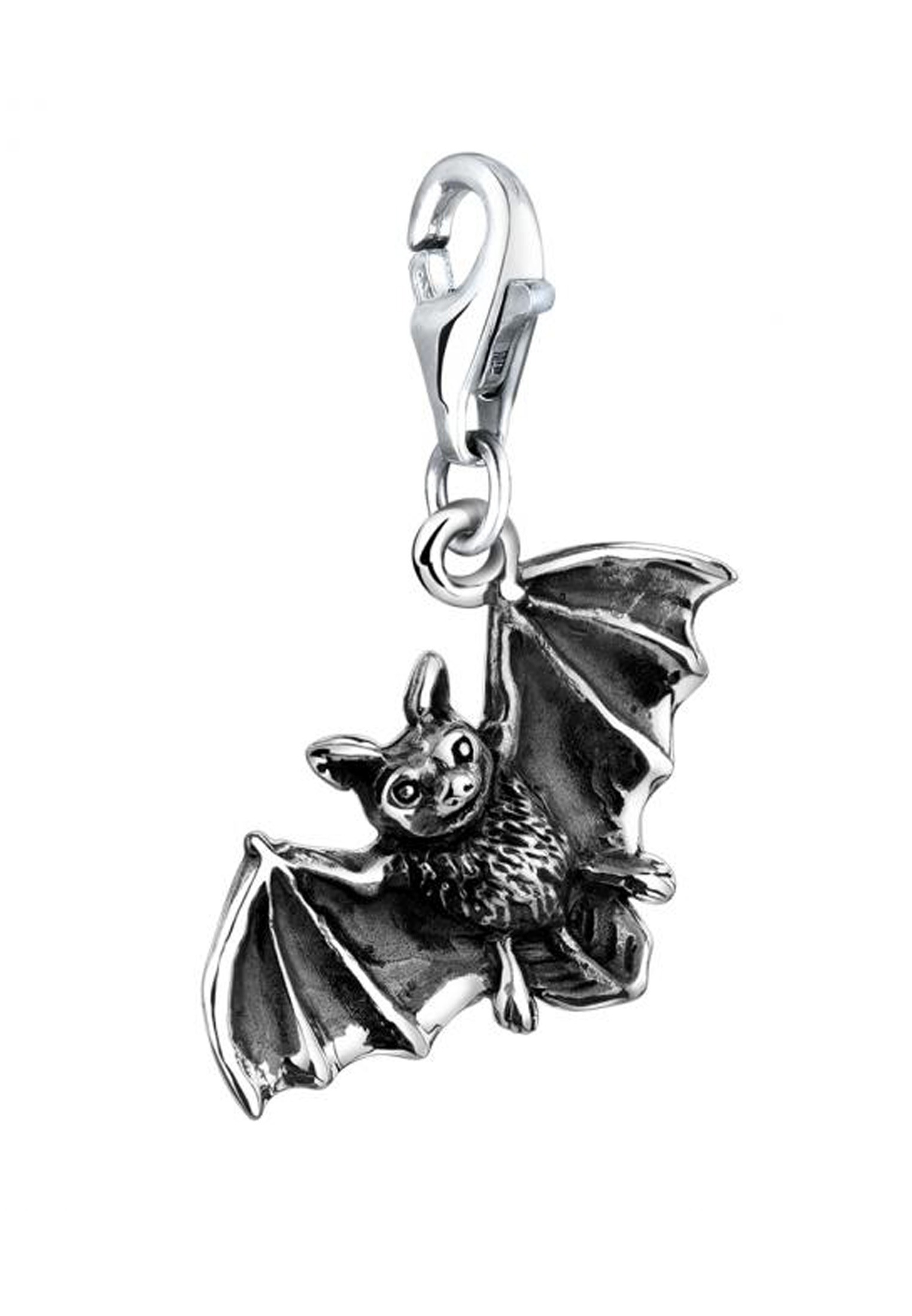 Nenalina Charm-Einhänger »Charm Anhänger Fledermaus Halloween 925 Silber«