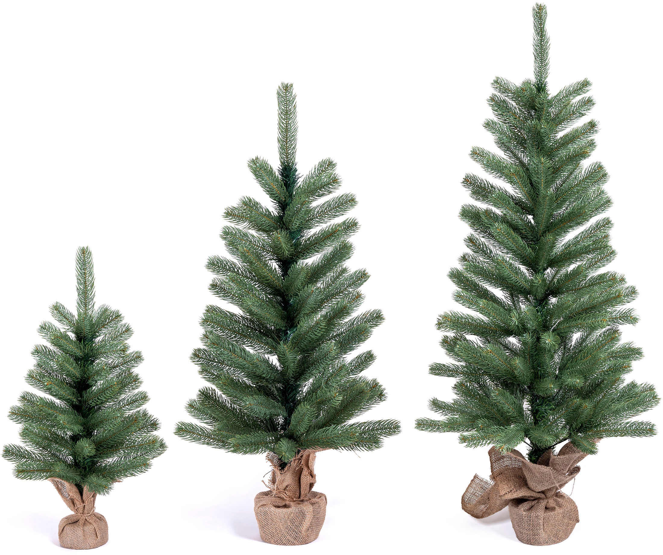 IC Winterworld Künstlicher Weihnachtsbaum »Tannenbaum, künstlicher  Christbaum«, Nordmanntanne, Weihnachtsdeko mit Jutebeutel um den Betonfuß  bequem online kaufen