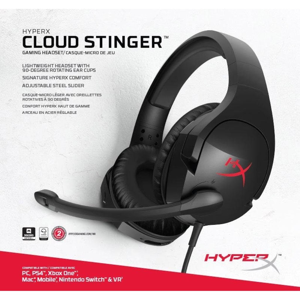 HyperX Gaming-Headset »Cloud Stinger Wireless«, Rauschunterdrückung