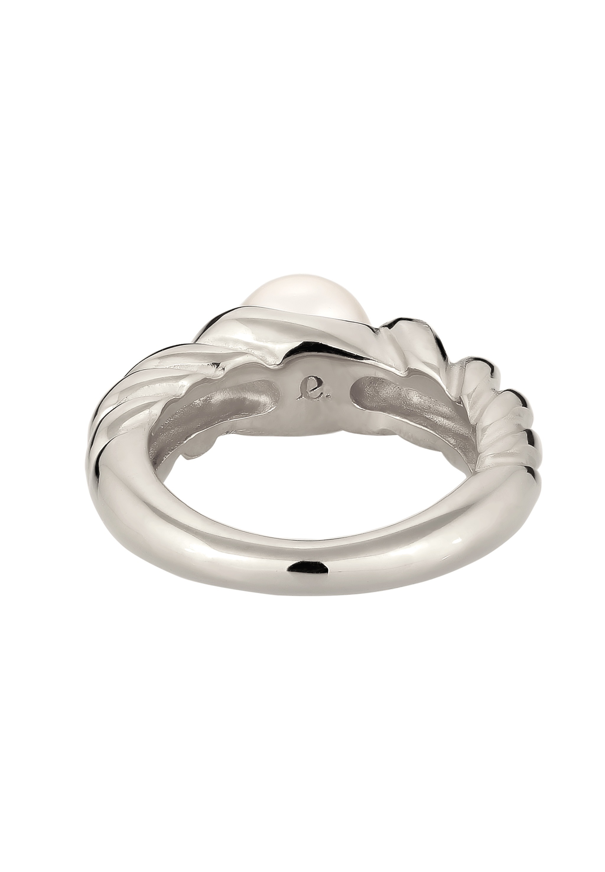Elli Premium Perlenring »Ring Weiß 925 Sterling Silber, mit Perle von Swarovski®«