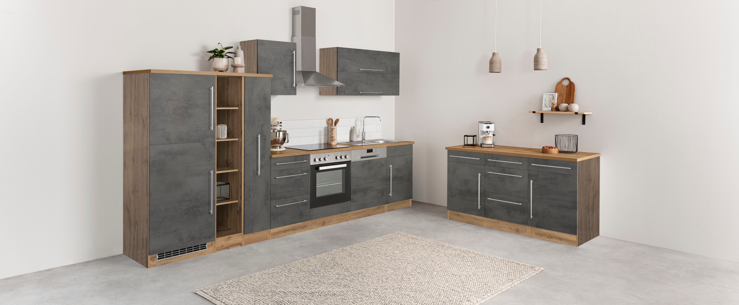 KOCHSTATION Unterschrank »KS-Samos«, Breite 150 cm