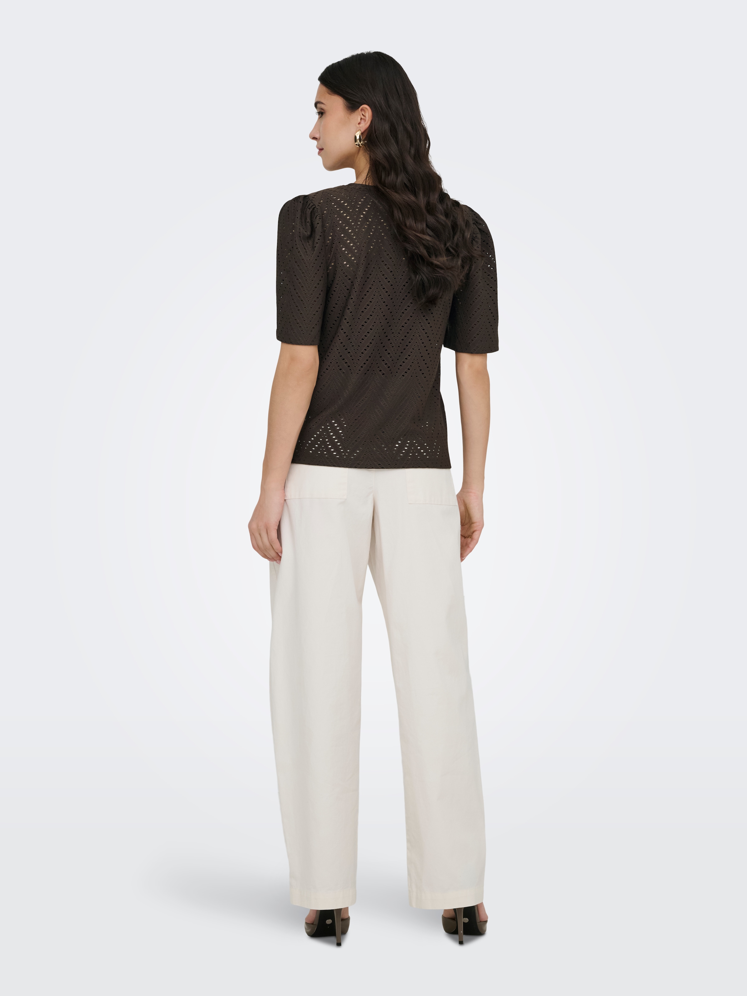 JDY Spitzenshirt »JDYCARLA CATHINKA S/S TOP JRS NOOS« Kunstfaser, regular fit