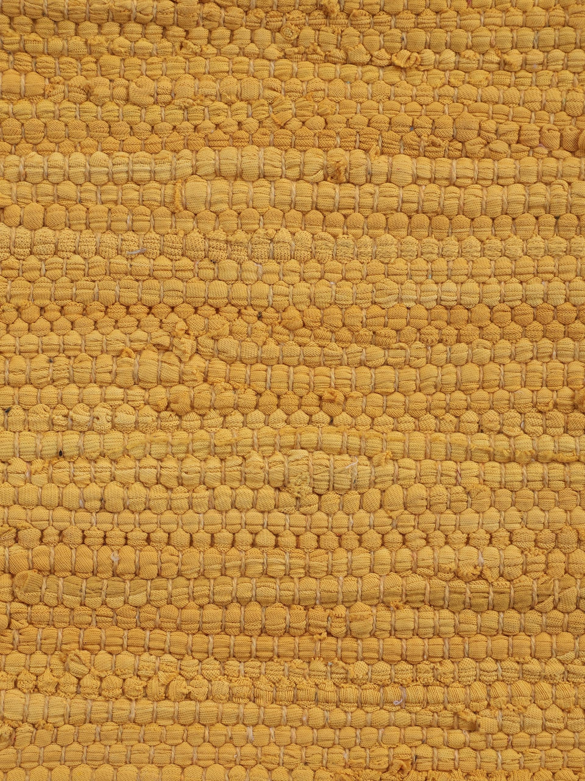 carpetfine Teppich »Kelim Chindi uni, auch als Läufer«, rechteckig, 5 mm Höhe, Wendeteppich, reine Baumwolle, handgewebt, Uni-Farben, mit Fransen