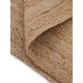 carpetfine Teppich »Nele«, rund, 6 mm Höhe, geflochtener Wendeteppich aus 100% Jute, in vielen Größen und Formen, quadratisch, rund, oval, Wohnzimmer, Schlafzimmer