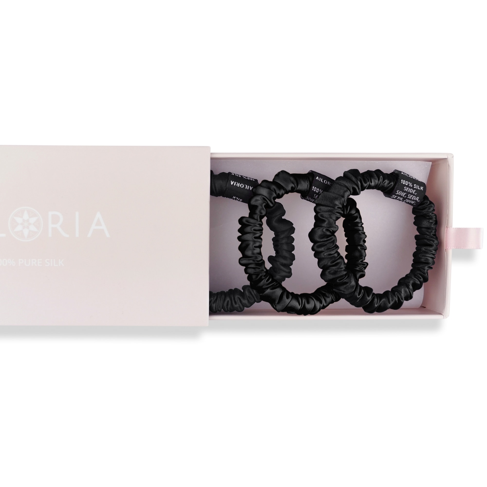 AILORIA Seidentuch »Set 3 Scrunchies S aus Seide DOUX«