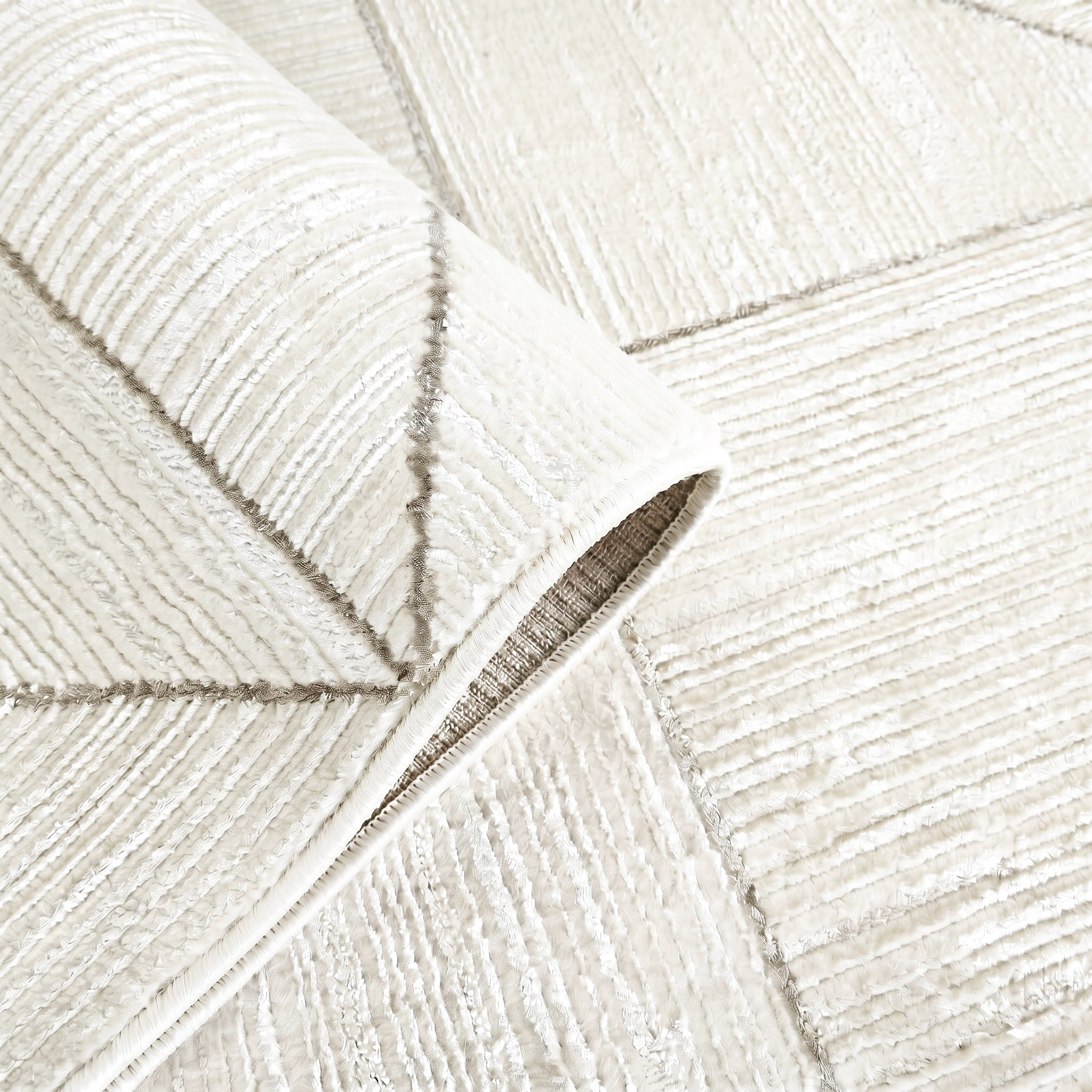Sehrazat Teppich »Venus 8083« rechteckig 11 mm Höhe Kurzflor, Geometrische Vintage Optik, mit Fransen, Wohnzimmer