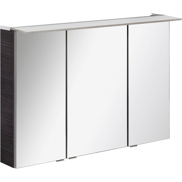 FACKELMANN Spiegelschrank »PE 100 - Dark-Oak«, Badmöbel Breite 100 cm, 3  Türen, mit beleuchtetem Unterboden online kaufen | mit 3 Jahren XXL  Garantie