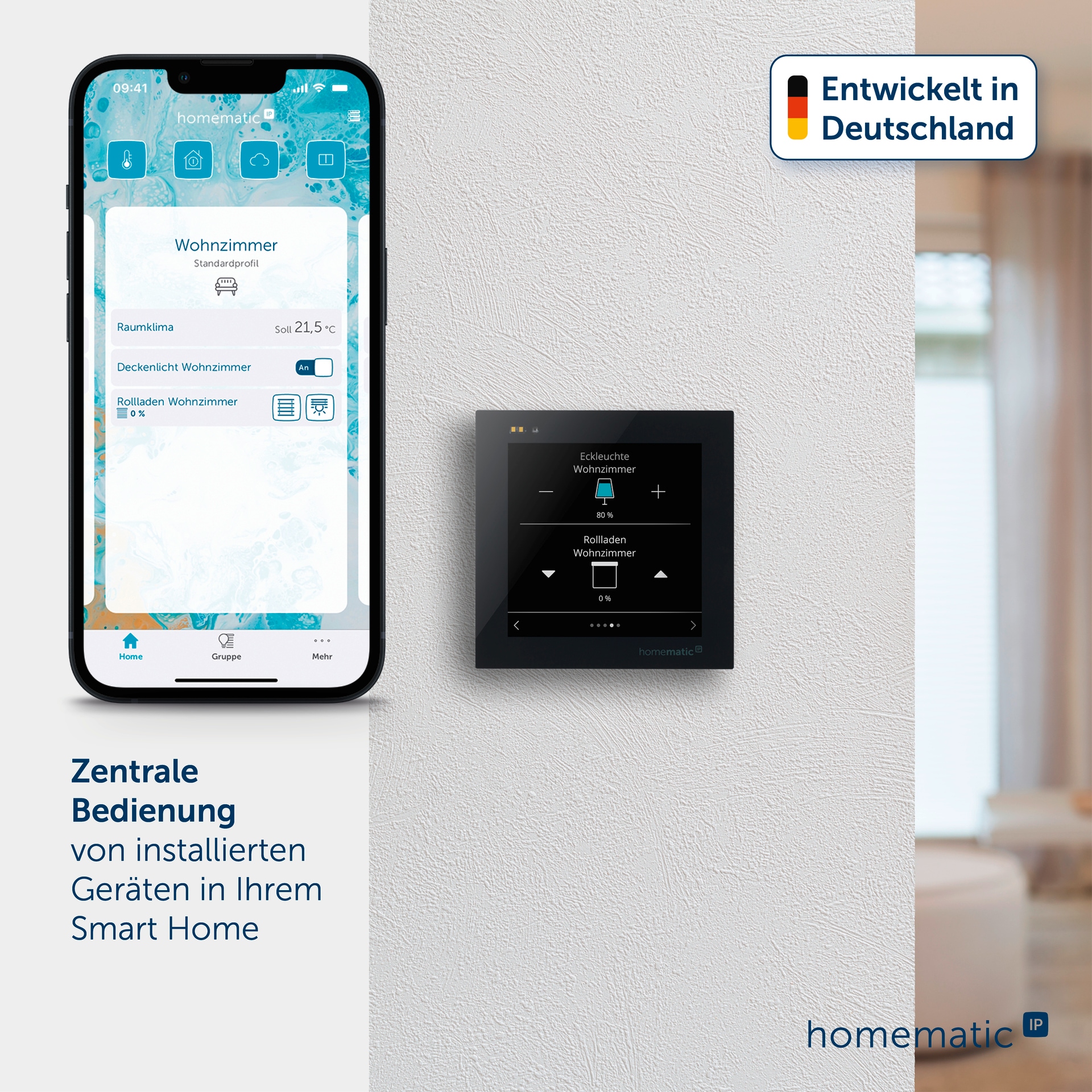 Homematic IP Smart-Home-Steuerelement »Glasdisplay«